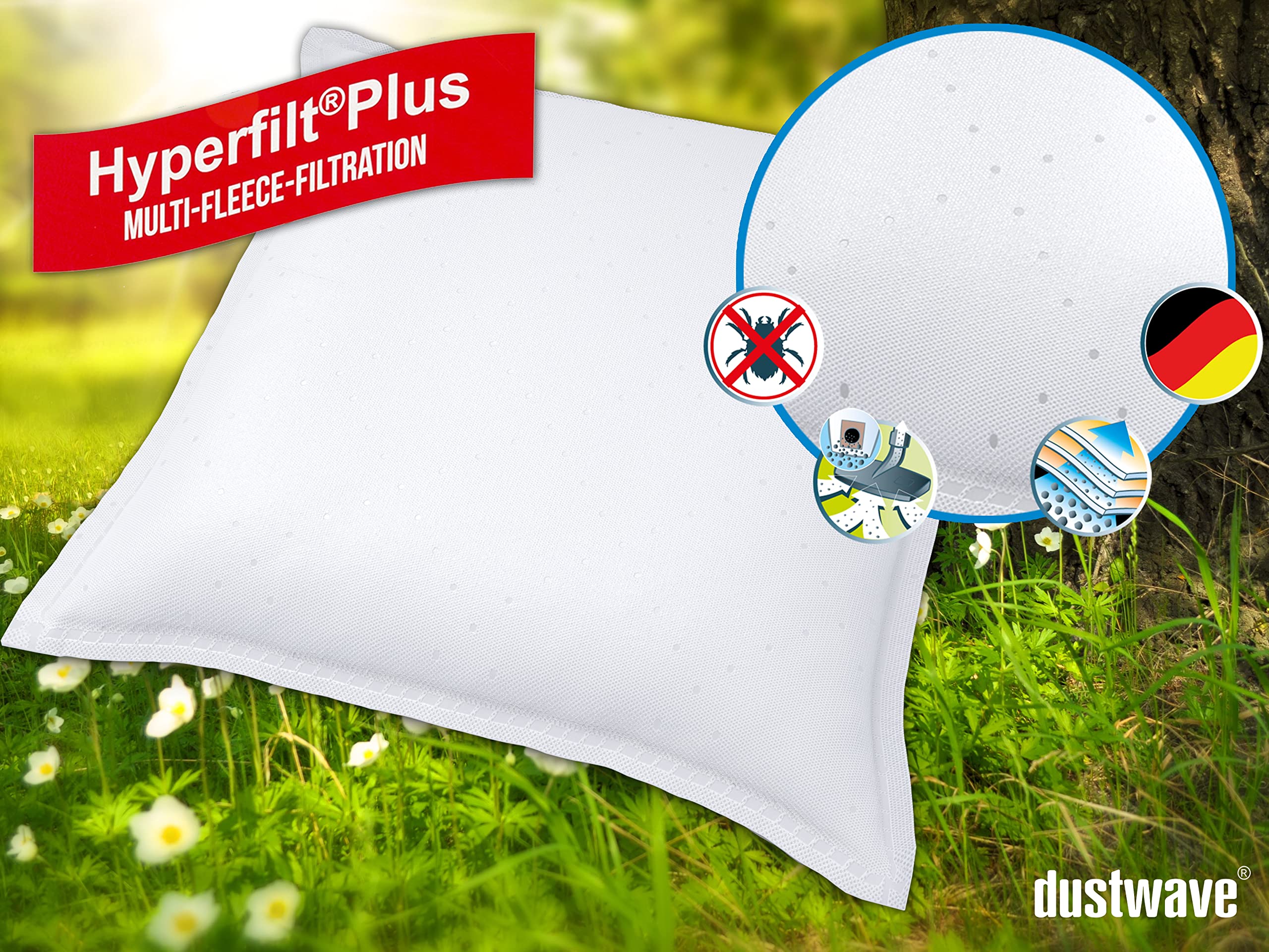 Premium German-Made Dustwave® Vacuum Cleaner Bags for Privileg 361.872/361872 | Micro Filter Replacement Bags | Home Cleaning & Pet Hair Removal | Perfect for Carpets, Upholstery & Allergen Control
