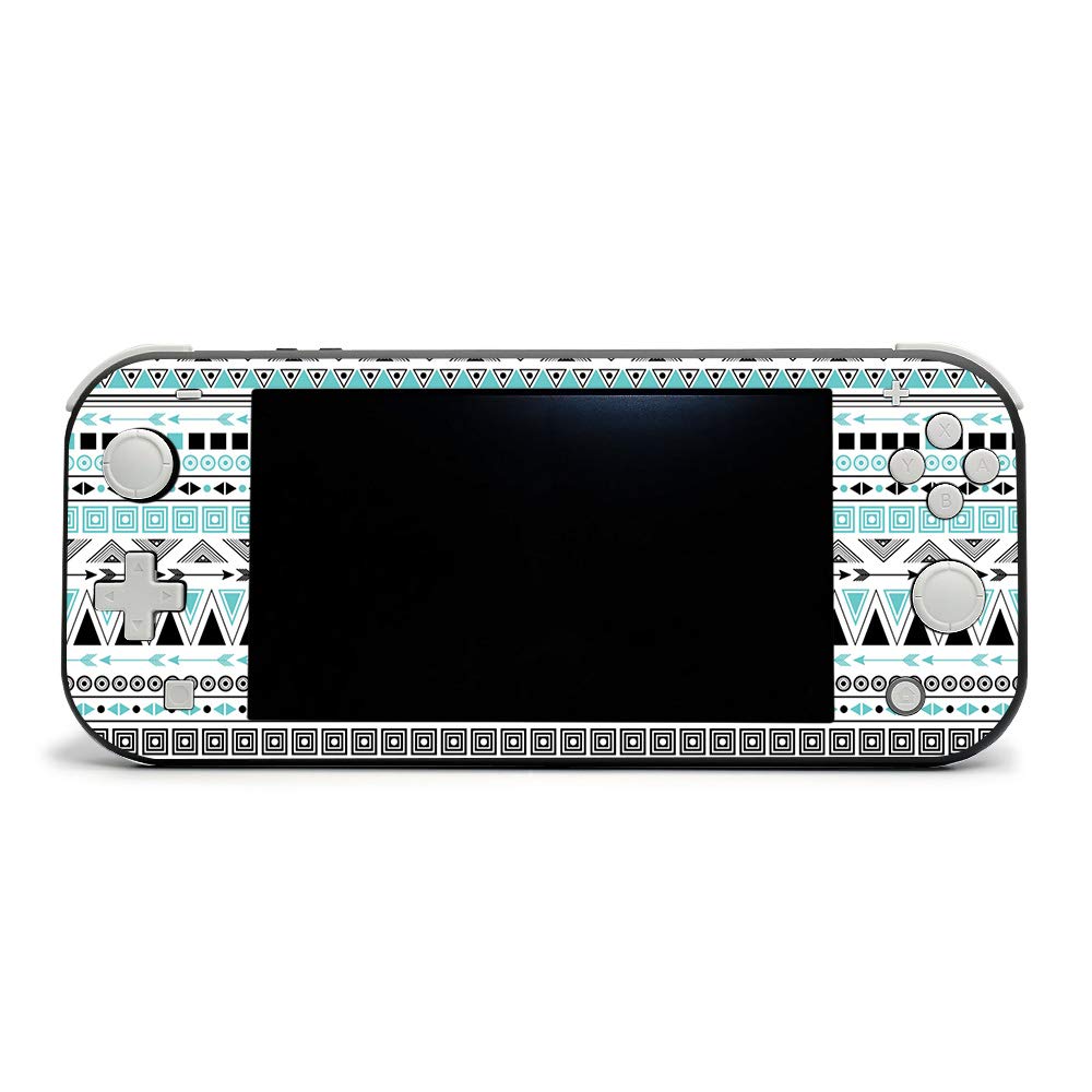 MightySkins Nintendo Switch Lite Skin - Turquoise Tribal Design | Protective Vinyl Decal Wrap Cover | Durable, Easy to Apply & Remove | Made in USA | Perfect for Gaming, Travel & Personalization