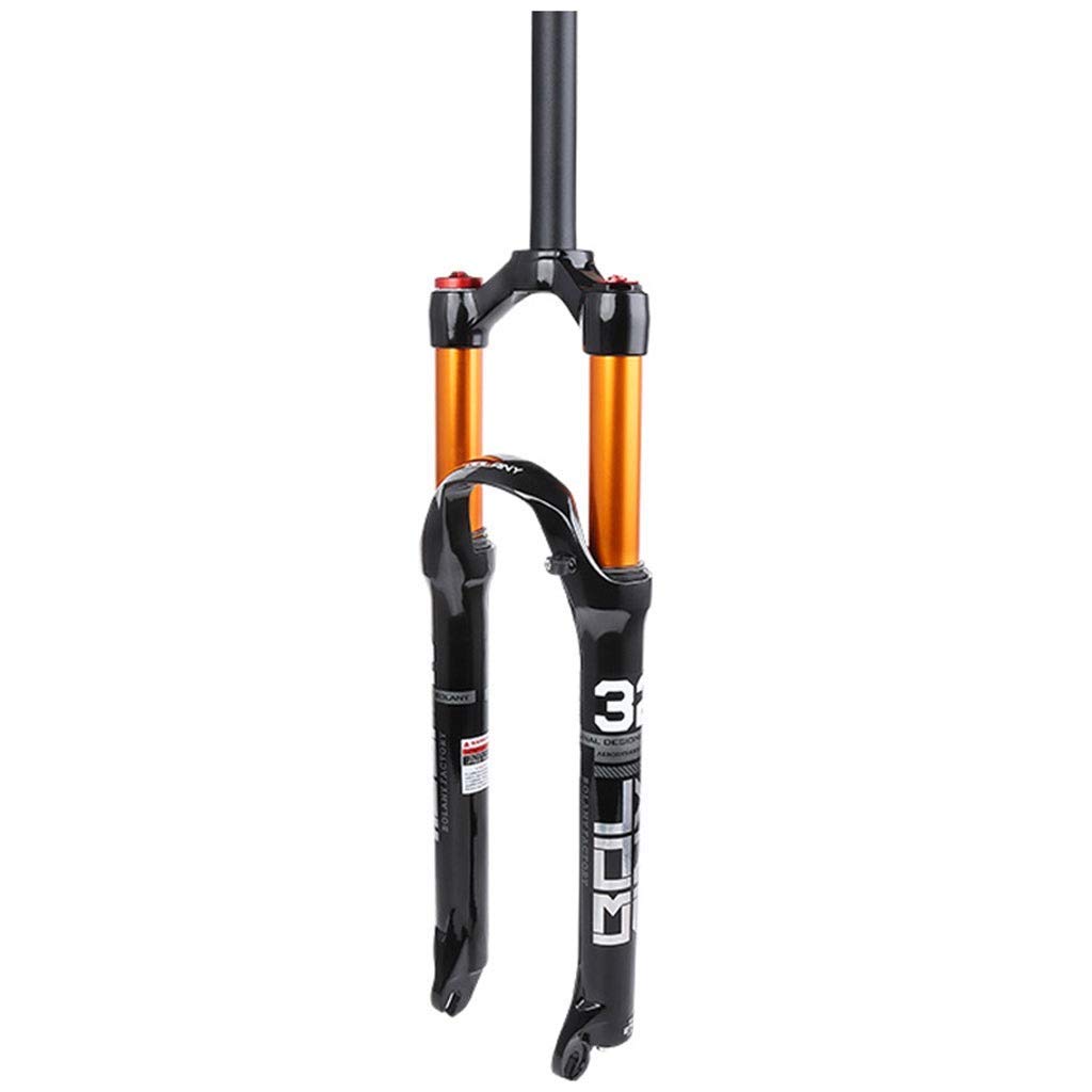 TYXTYX MTB Suspension Fork - Aluminum Alloy Mountain Bike Front Fork with Remote Lockout & Disc Brake | Perfect for Trail Riding, Downhill & Off-Road Cycling