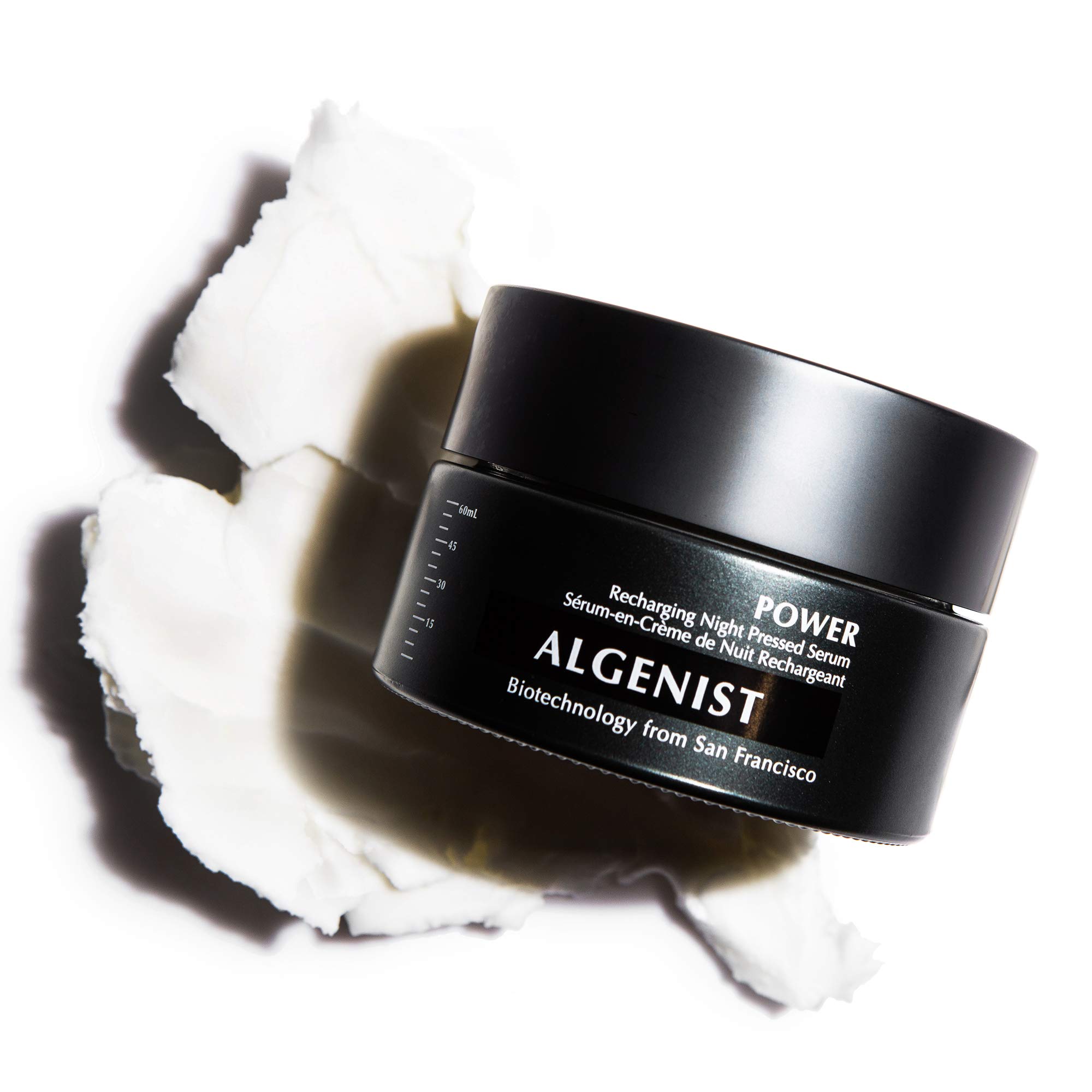 Algenist POWER Recharging Night Pressed Serum - Overnight Skin Treatment for Dull & Uneven Texture with Algae, Collagen & Coconut Water - Non-Comedogenic, Hypoallergenic - Perfect for Nighttime Skincare Routine & Anti-Aging Regimen