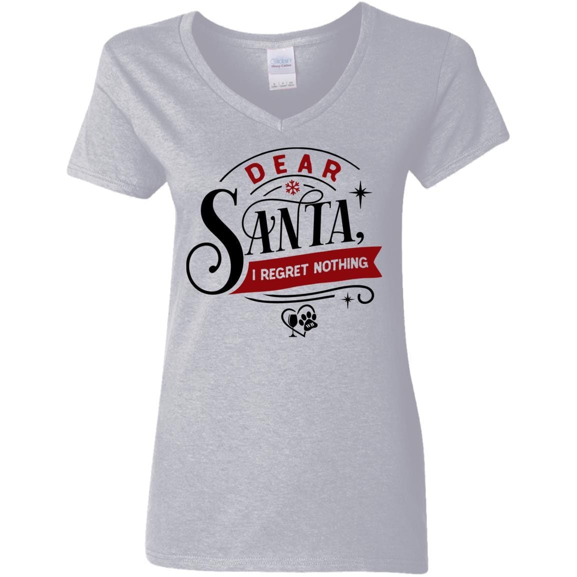WineyBitches.Co Women's 5.3 oz V-Neck T-Shirt - Soft Cotton Casual Tee for Everyday Wear, Girls Night Out & Wine Tasting Events