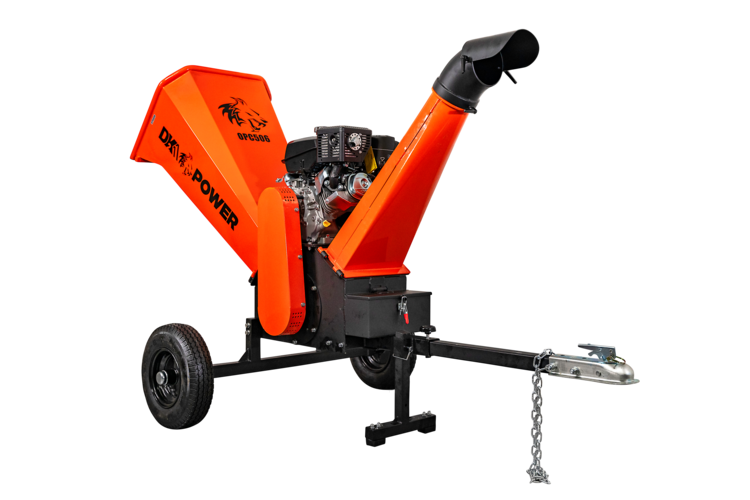 DK2 OPC506 429cc 14HP Kohler CH440 Engine 6 Cyclonic Chipper Shredder - Heavy Duty Yard Waste Mulcher for Leaves, Branches & Garden Debris - Perfect for Landscaping, Composting & Property Maintenance