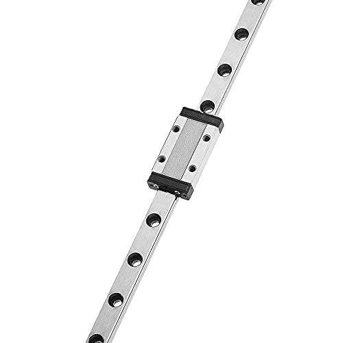 500mm MGN15 Linear Rail Guide with MGN15H Carriage Block - High Precision Linear Motion System for 3D Printers, CNC Machines, Laser Cutters & DIY Automation Projects | Perfect for X/Y Axis Upgrade, Robotics, and Industrial Applications