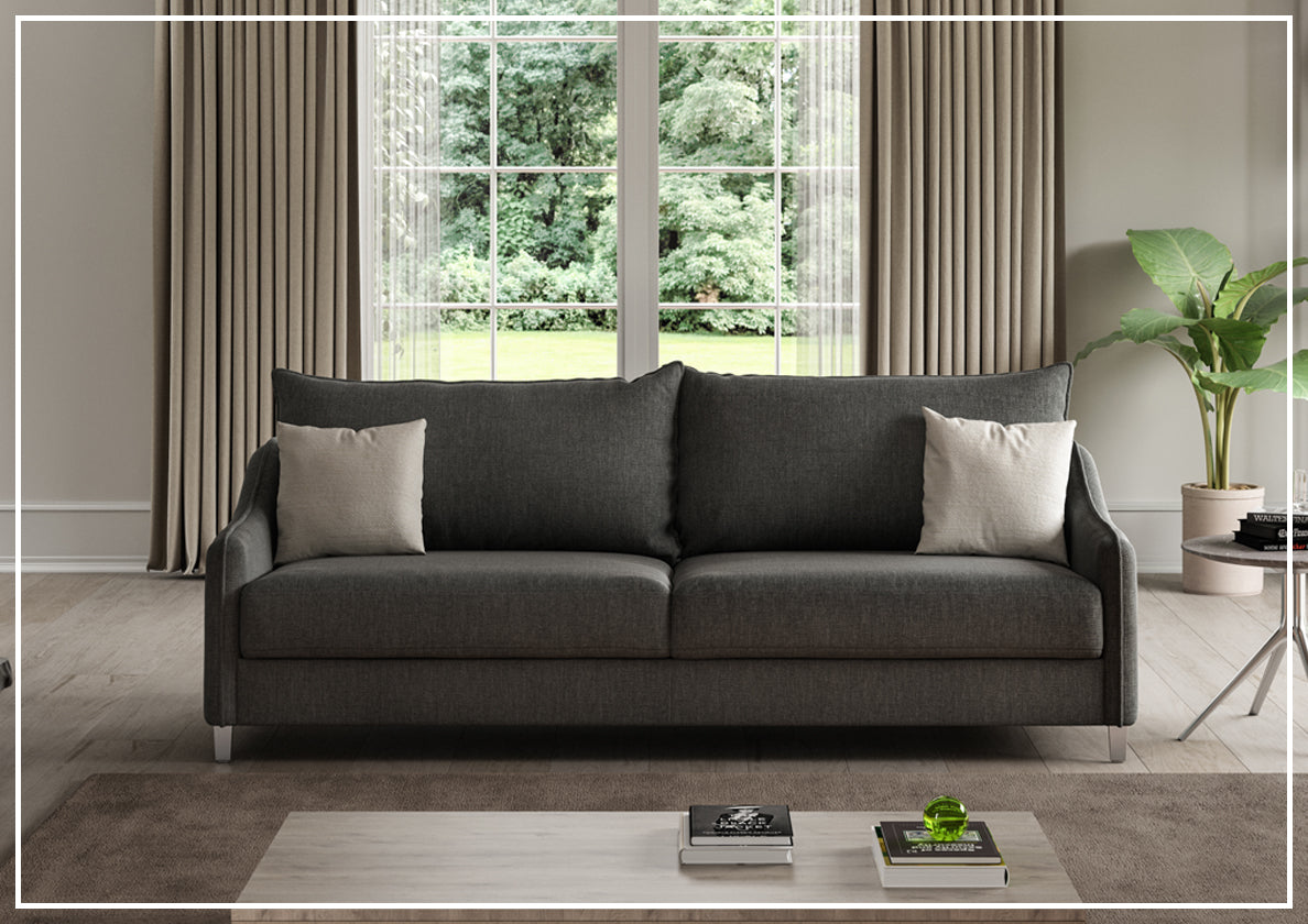 Luonto Ethos Fabric Sleeper Sofa - Convertible Bed with Nest Mechanism in Multiple Sizes (Queen, Full, Twin) for Small Spaces, Guest Rooms & Apartments