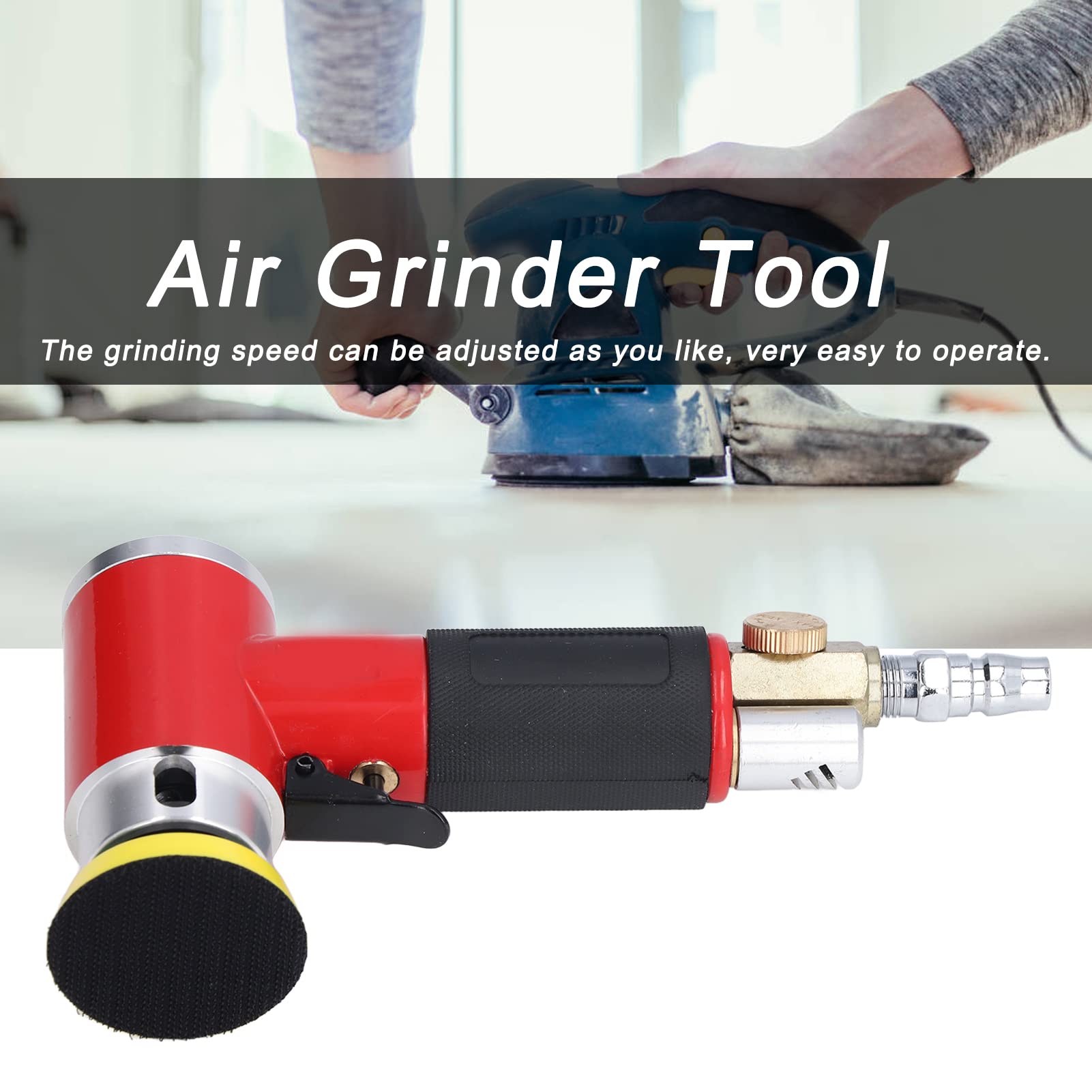 High-Speed Pneumatic Grinding Machine - Professional Air Grinder with PVC Handle & Speed Control (0.6-0.7MPa) for Metal Polishing, Wood Sanding, and Automotive Repair
