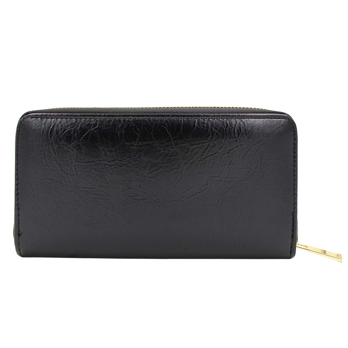 Premium Vegan Leather Zip Around Wallet for Men & Women - Antique Style RFID Blocking Bifold Wallet - Perfect for Travel, Business & Everyday Use