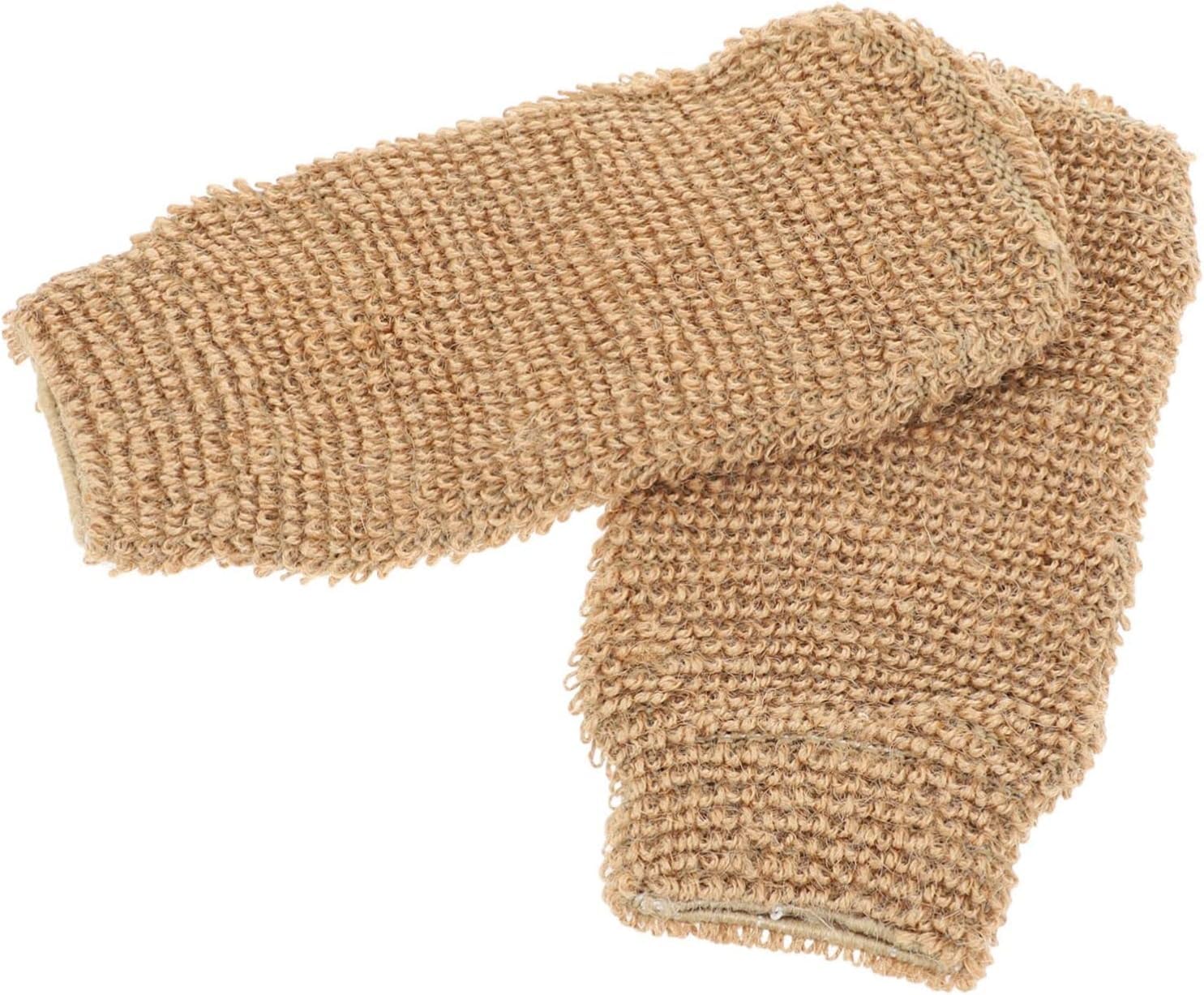 Elysians Natural Jute Bath Gloves for Exfoliation & Massage | Improves Blood Circulation | Machine Washable Hemp Shower Mitt for Women & Men | Perfect for Spa, Body Scrub & Dry Skin Care