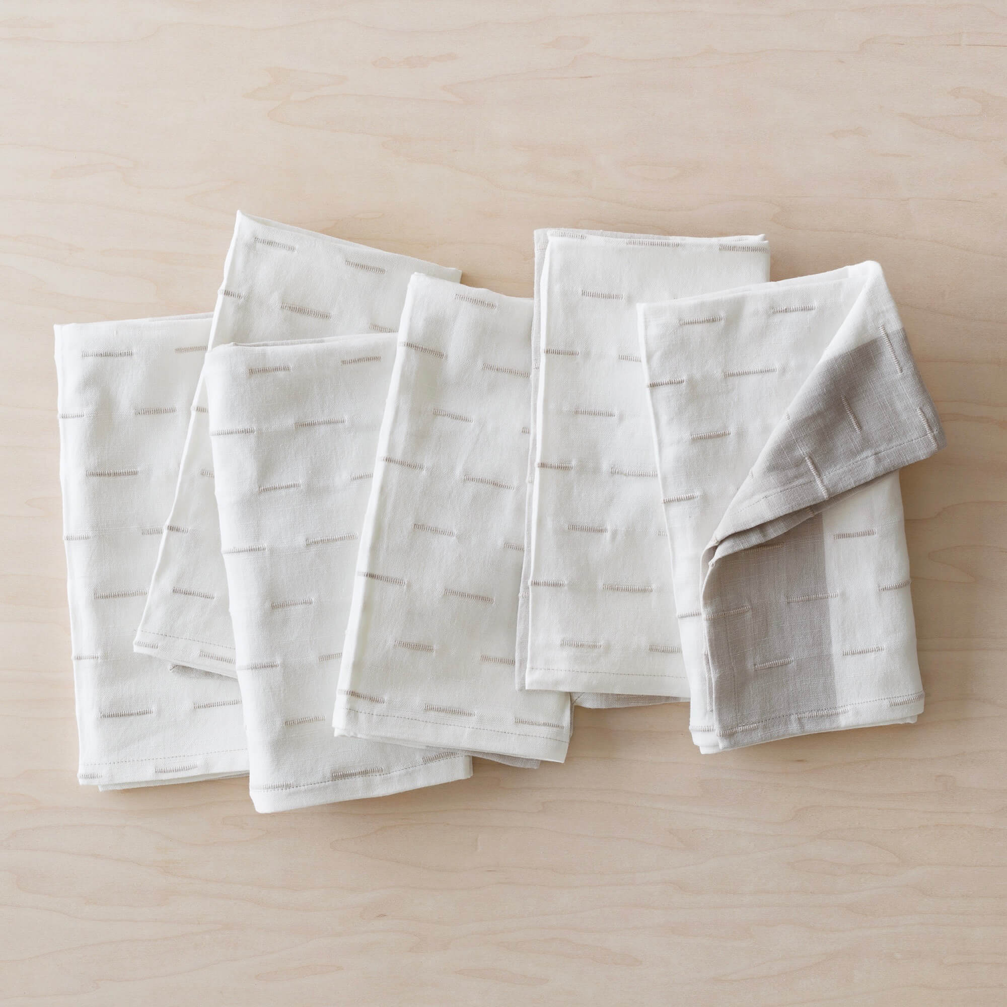 Premium Tan Chera Napkins - Set of 6 Soft & Absorbent Cotton Napkins for Dinner Parties, Weddings & Everyday Dining