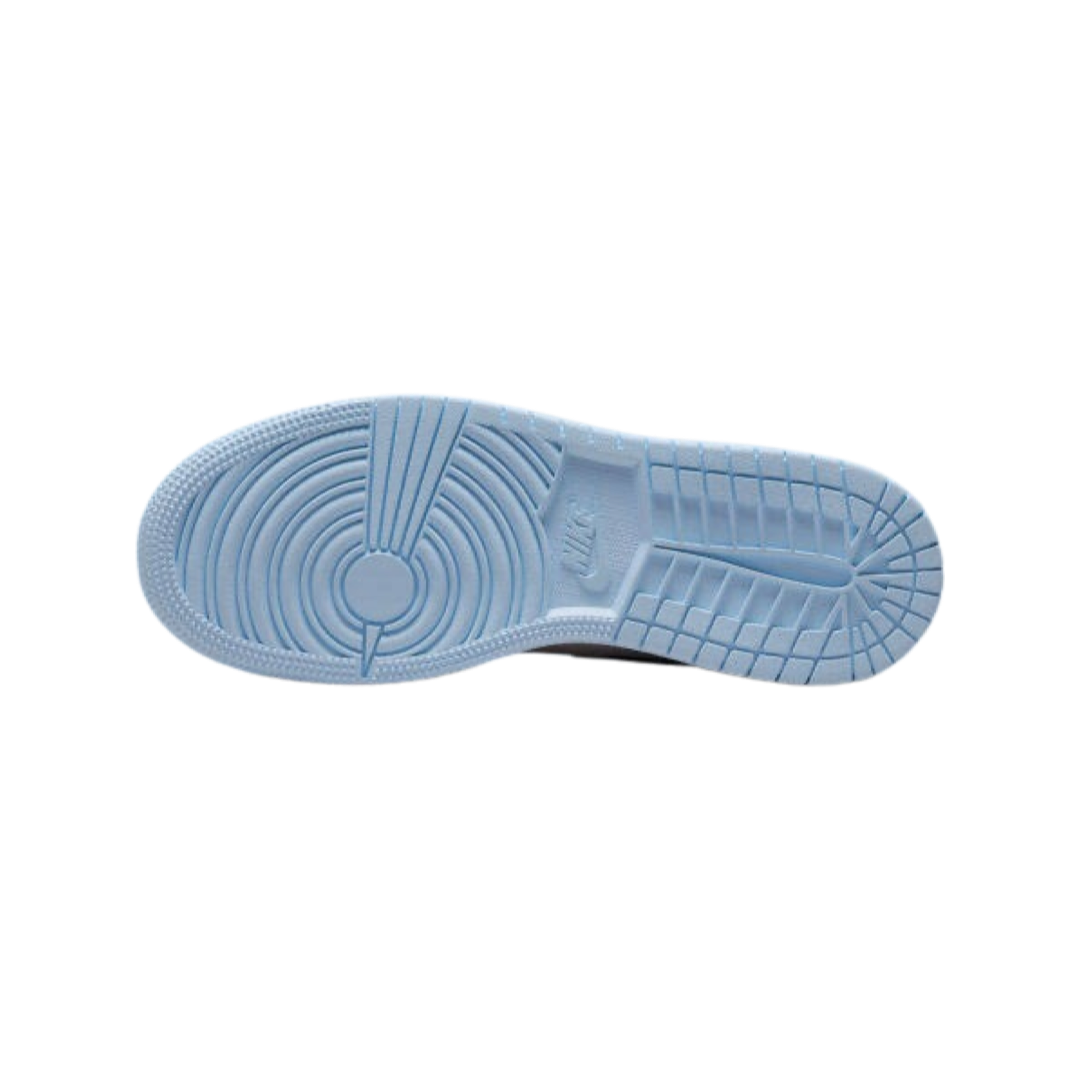 Air Jordan 1 Mid GS Sneakers in Ice Blue, UNC Black & University Blue - Perfect for Basketball, Streetwear & Casual Outfits