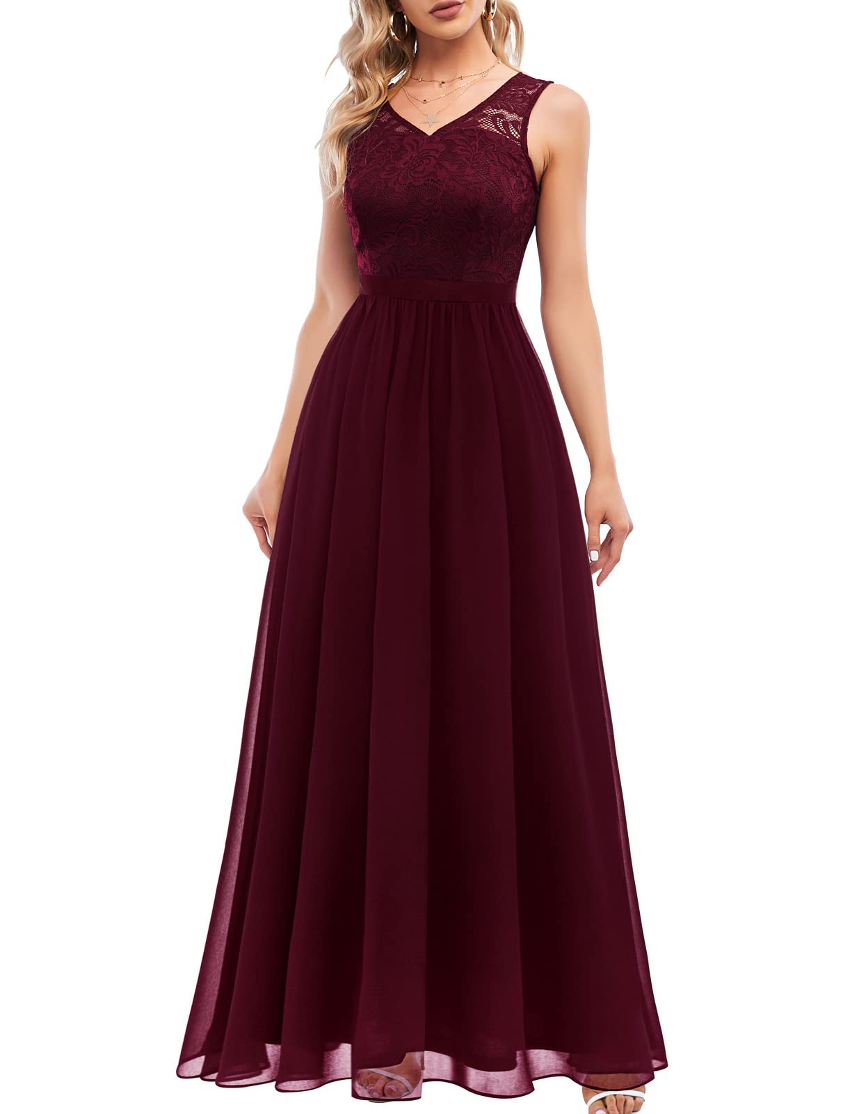 DRESSTELLS Women's Formal Dresses 2023 | Modest Prom Long Gown, Fall Wedding Guest & Bridesmaid Evening Dress - Perfect for Homecoming, Cocktail Parties & Special Occasions