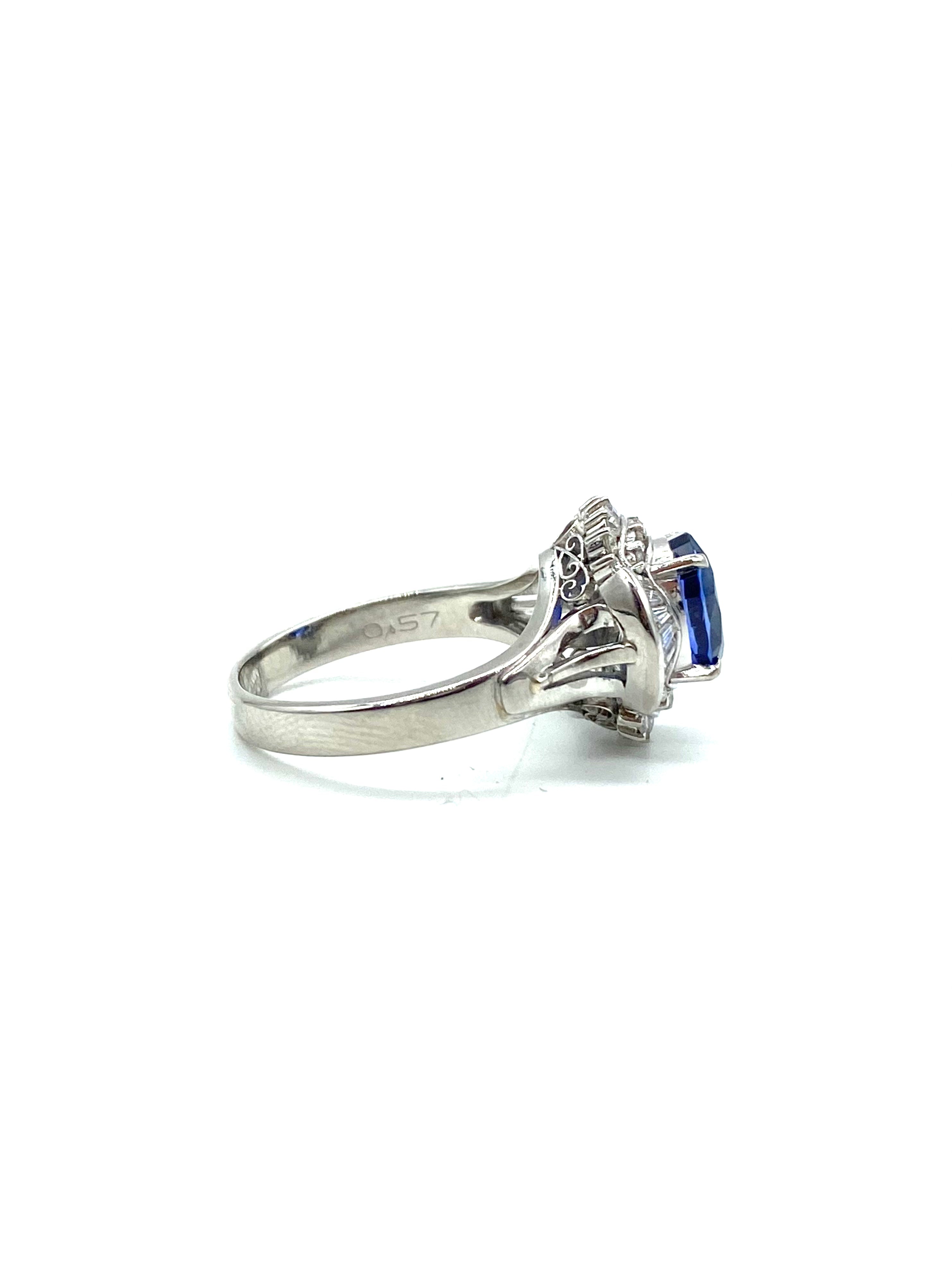Exquisite 14K Gold Sapphire and Diamond Ring for Women | Elegant Engagement, Wedding, Anniversary Gift | Perfect for Special Occasions & Everyday Luxury