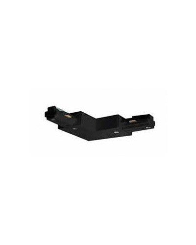 Satco TP147 BLK Black Finish Track L Connector - Perfect for Commercial & Residential Lighting Fixtures Installation