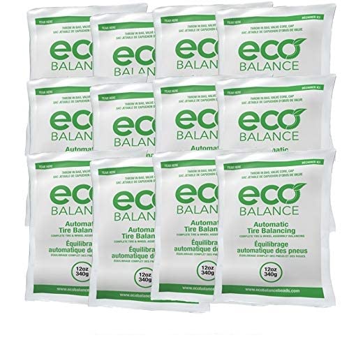 ECO Balance Beads 12oz Bags - 12 Pack (144oz) | Natural Tire Balancing Beads for Smoother Ride | Perfect for Trucks, RVs & Off-Road Vehicles