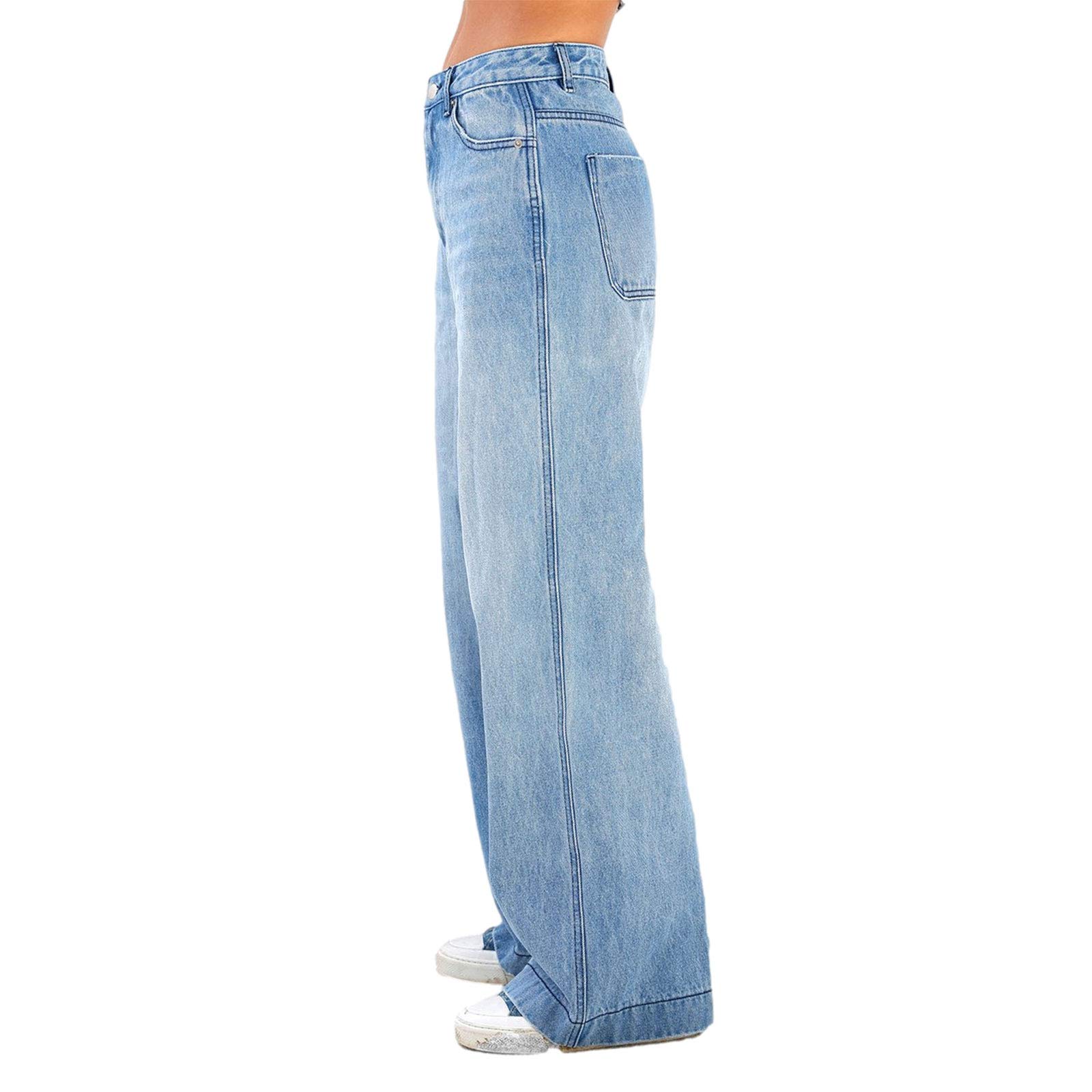 Women's High Waist Baggy Jeans - Vintage Wide Leg Straight Denim Pants for Streetwear & Casual Outfits | Perfect for Everyday Wear, Parties & Retro Fashion Looks