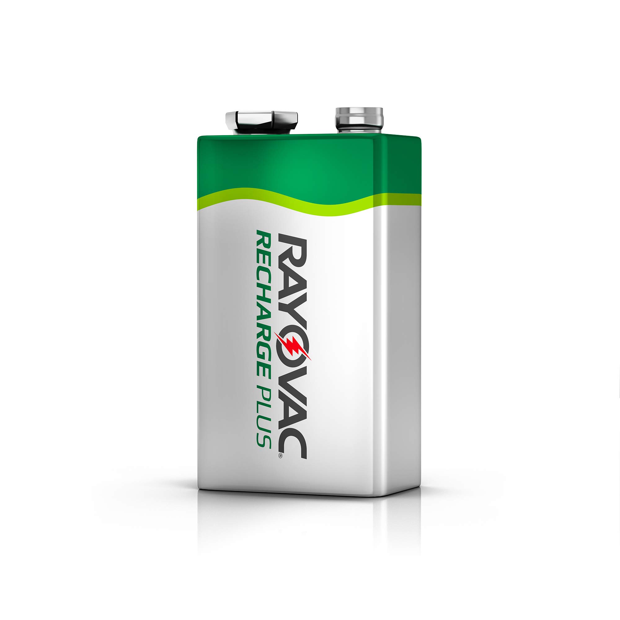 RAYOVAC 9V Rechargeable Plus Batteries - 1 Pack (PL1604-1 GENE) - Long-Lasting Power for Smoke Detectors, Toys & Electronics