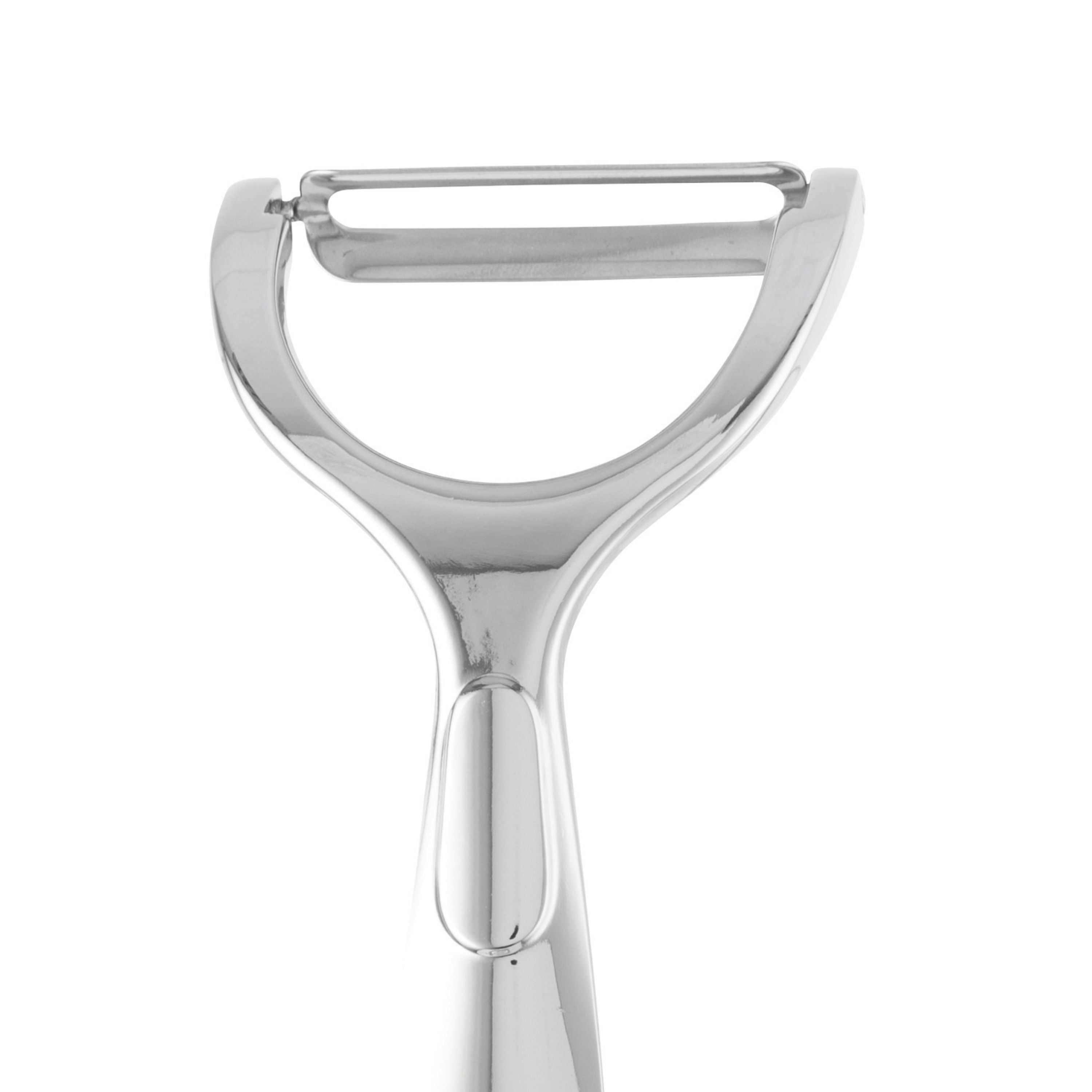 BergHOFF Essentials 6.75 Inch Cast Zinc Alloy Y Peeler - Professional Vegetable & Fruit Peeler for Kitchen, Potato Carrot Apple Peeling Tool - Perfect for Home Cooking, Meal Prep & Professional Chefs