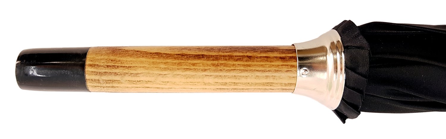 Handmade Whangee Bamboo Men's Umbrella - Classic Gentleman's Walking Stick Umbrella for Outdoor Events, Weddings & Formal Occasions