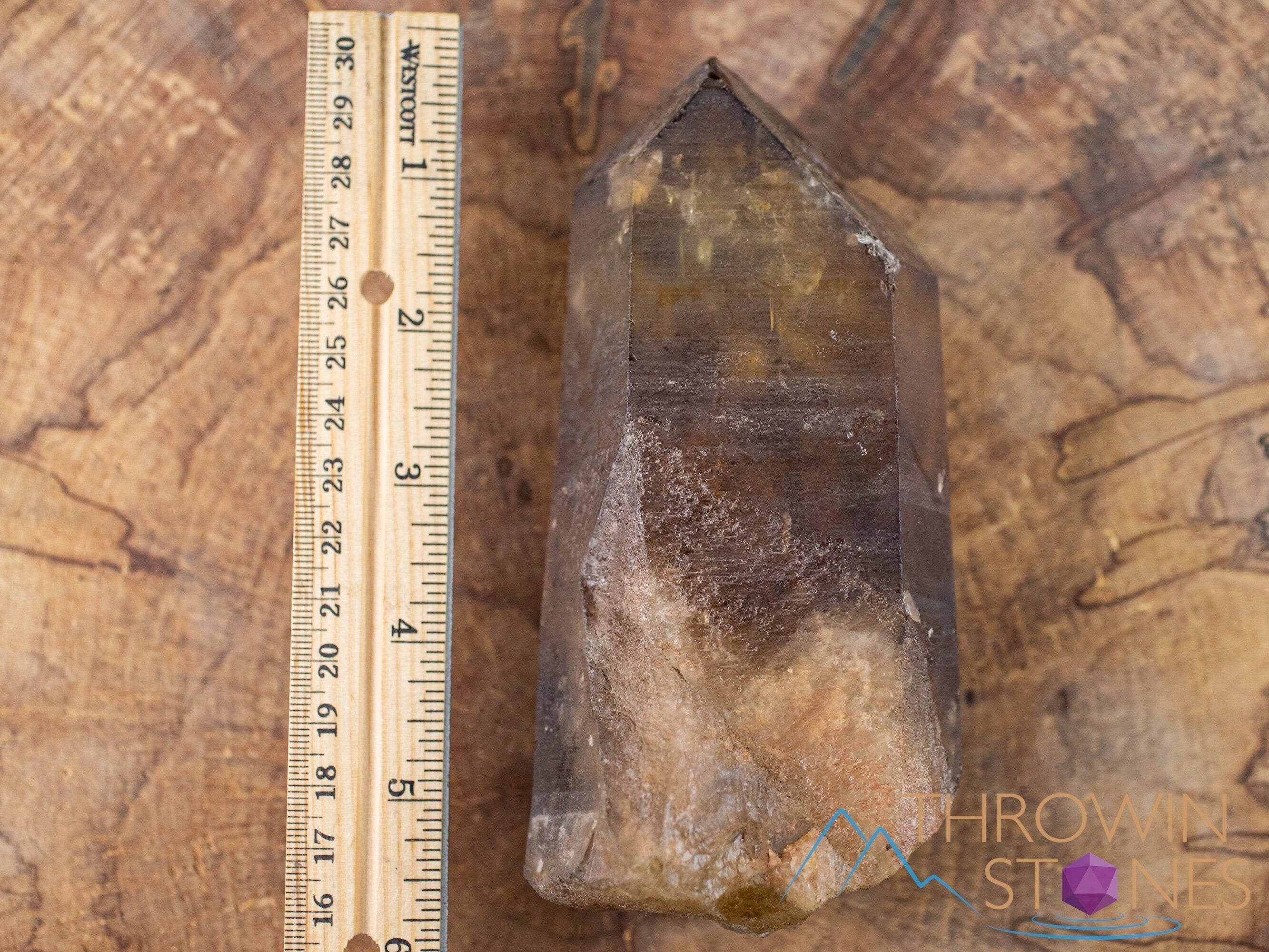 Natural Citrine Raw Crystal Point - Healing Stone, November Birthstone, Home & Office Decor, Feng Shui Crystal for Positive Energy - Perfect for Meditation, Gifts & Spiritual Healing