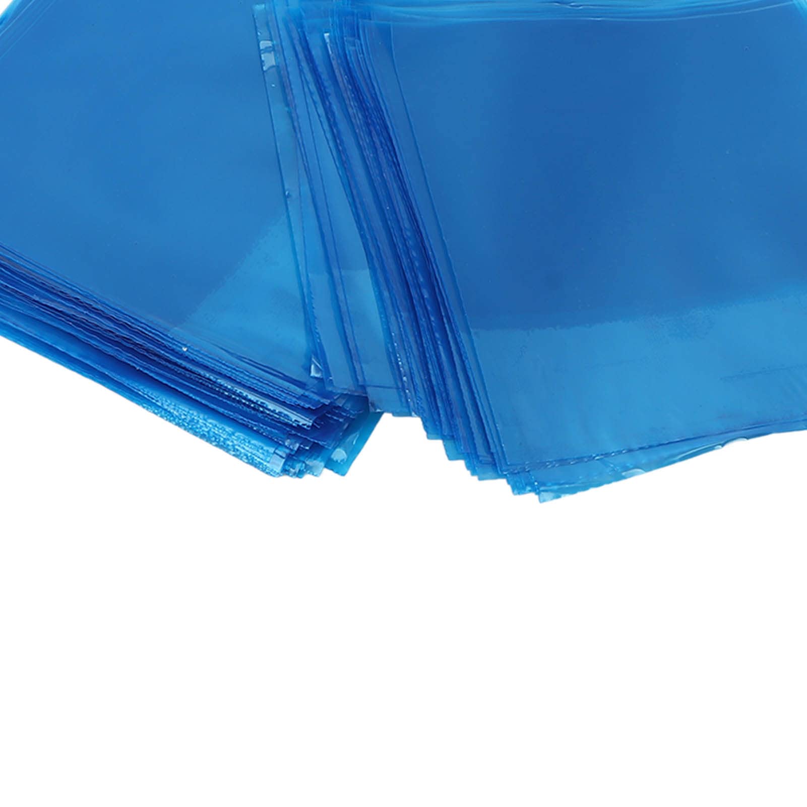 250Pcs Disposable Transparent Blue Plastic Machine Covers Sleeves - Safety Protection Bags for Coil Winding & Motor Machines - Perfect for Industrial Equipment Maintenance & Workshop Use
