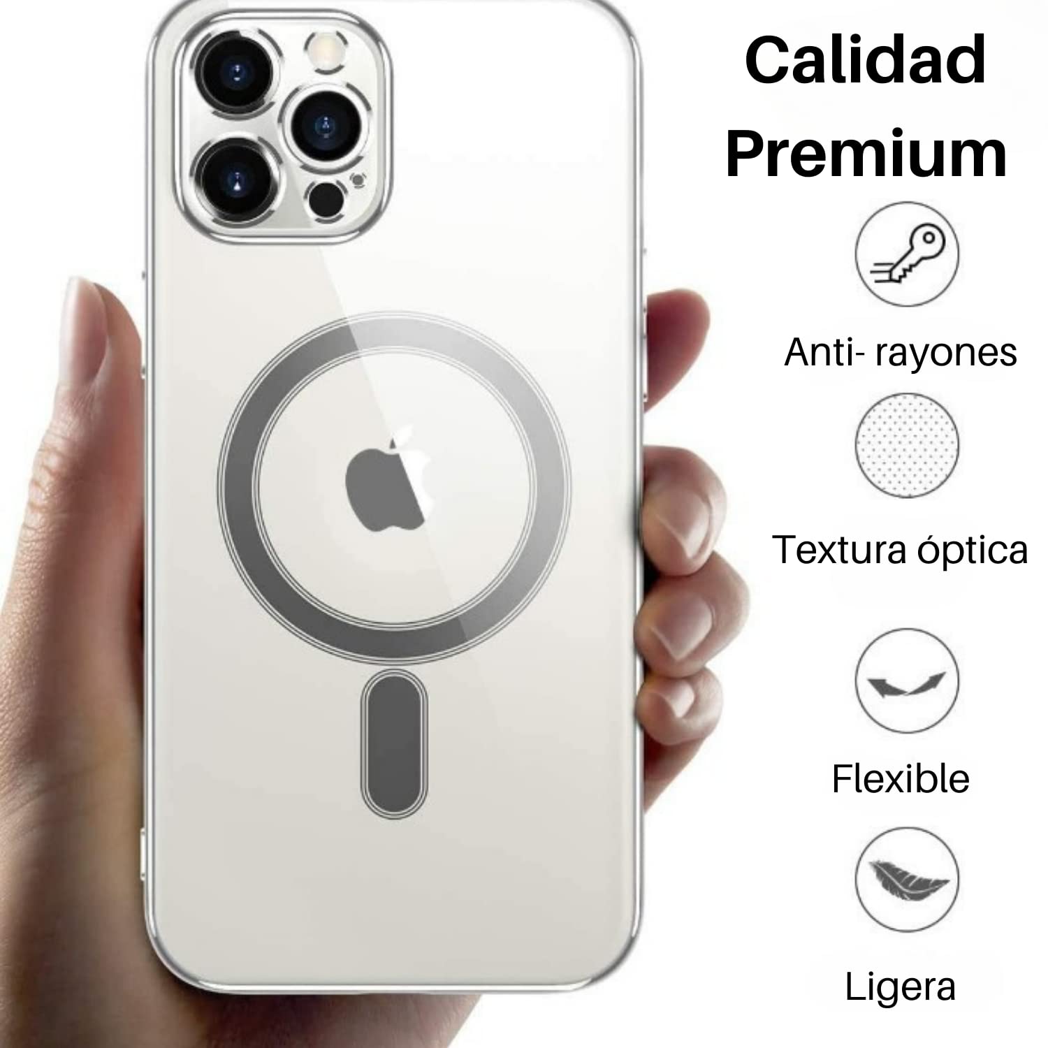 Clear Magnetic Case for iPhone 13 - MagSafe Compatible, Anti-Yellowing, Wireless Charging Friendly - Perfect for Everyday Protection & Magsafe Accessories (iPhone 13 Case)