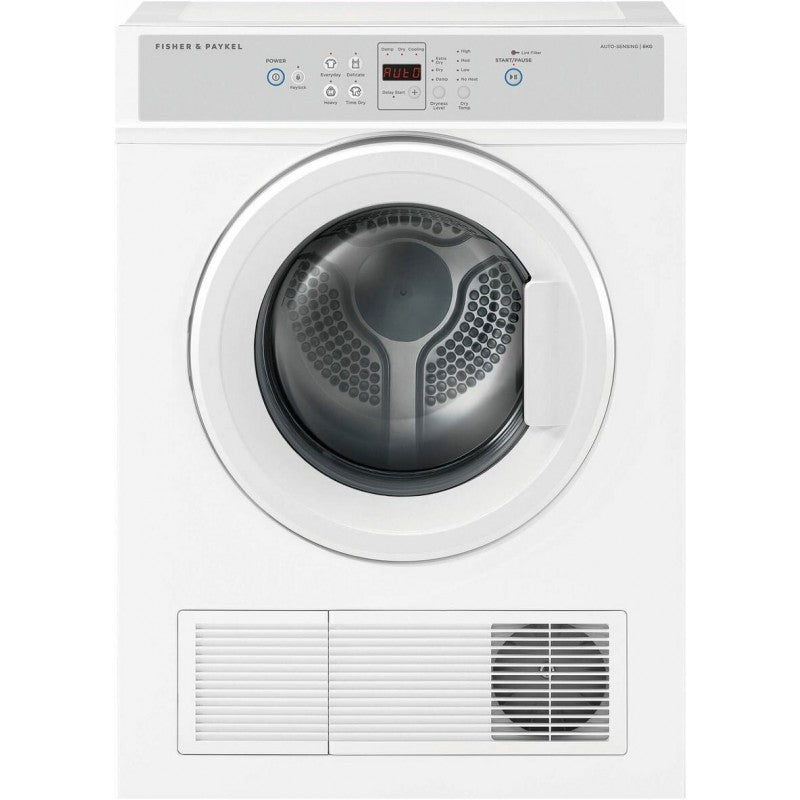 Fisher & Paykel DE6060M2 6kg Vented Clothes Dryer - Energy Efficient Laundry Appliance for Home & Apartment Use