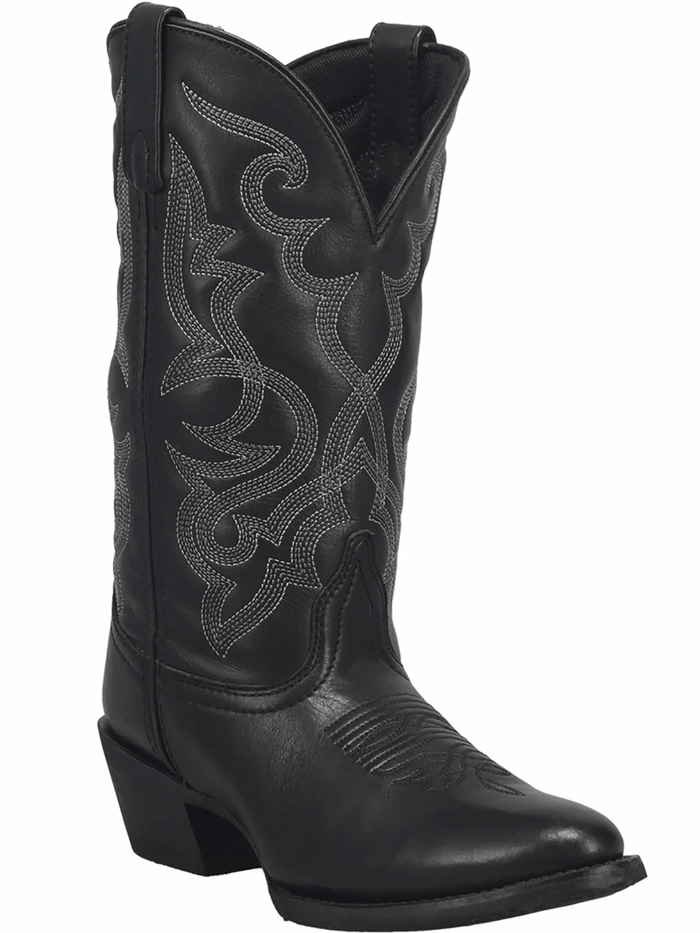 Laredo 51110 Women's MADDIE Leather Boots - Black Ankle Boots for Casual Wear, Work & Outdoor Activities