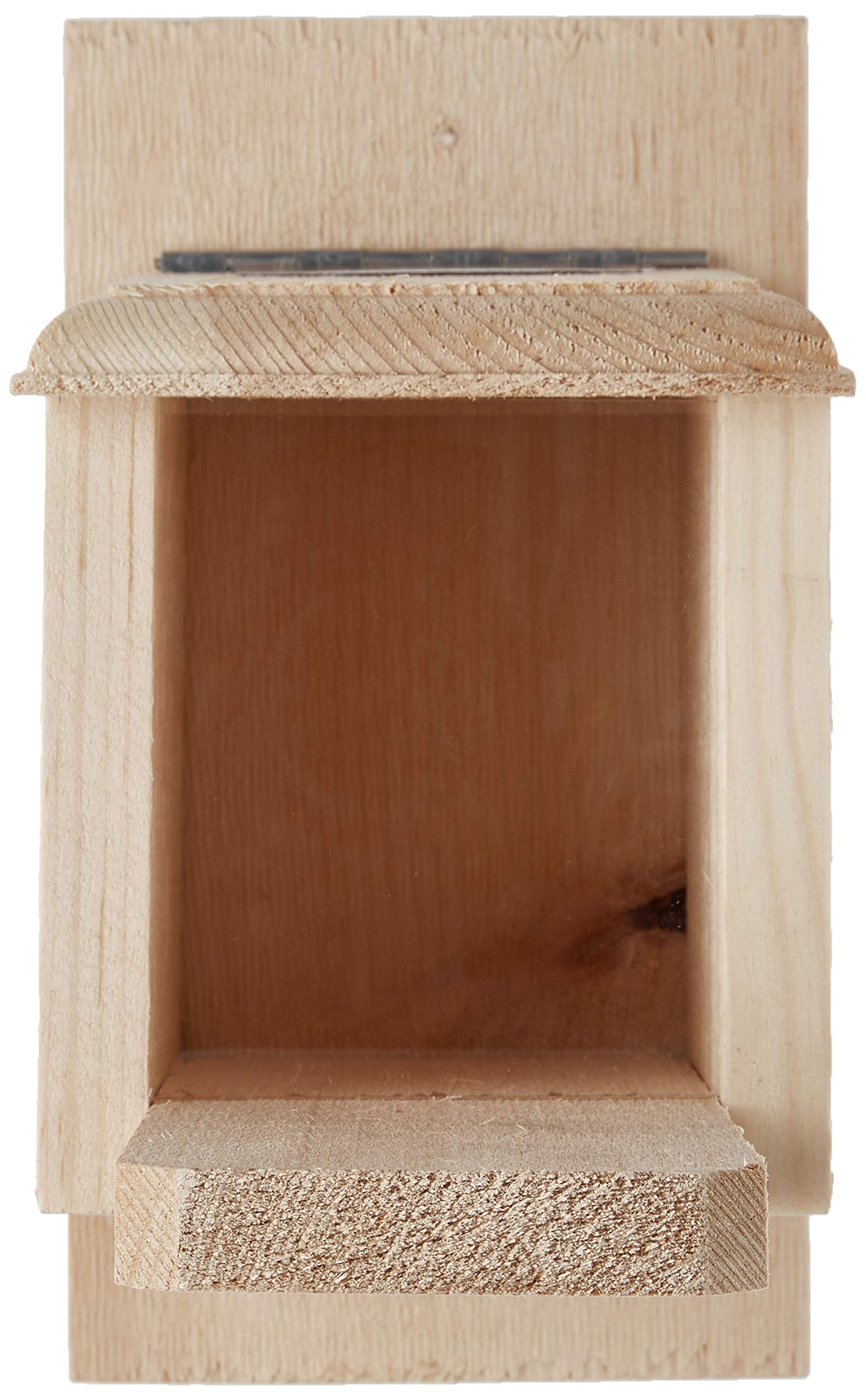 Premium Wooden Squirrel Peanut Feeder Box - Outdoor Wildlife Feeding Station for Backyard, Garden, and Park Use