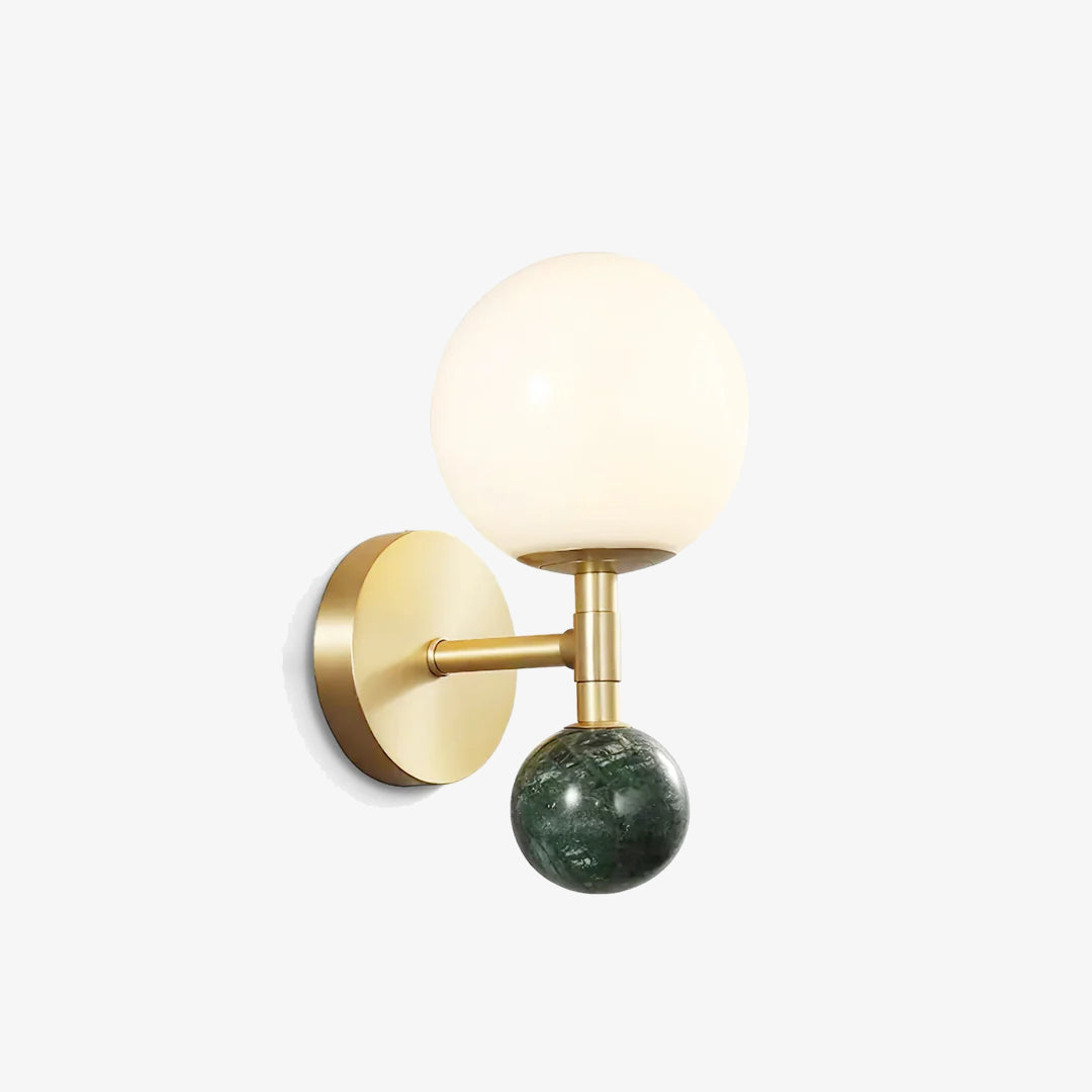 Nordic Style Double Ball Wall Lamp - Modern Minimalist Lighting for Living Room, Bedroom, and Hallway Decor
