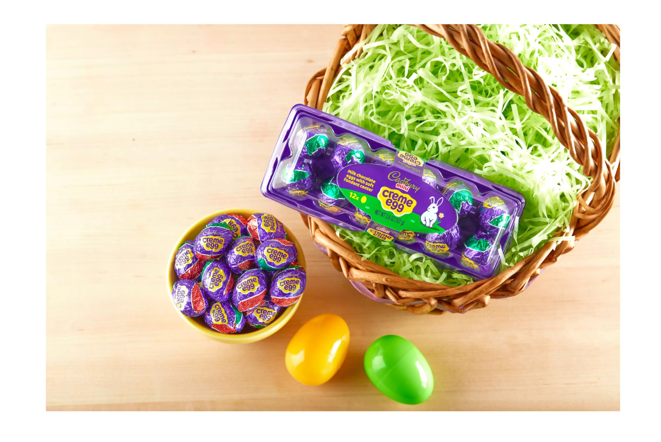 Egg Trays Variety Pack - Caramel & Creme Mini Eggs - Smiling Sweets - Easter Basket Fillers - Family Treats - Perfect for Easter Parties, Holiday Gifts & Candy Buffets