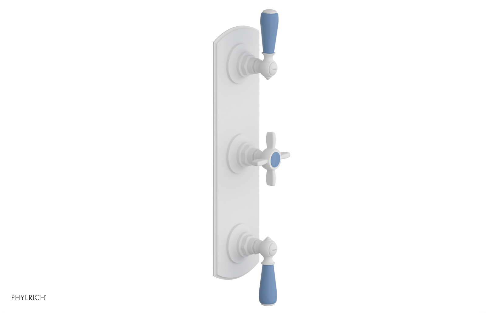 Jamestown Thermostatic Shower Valve with Dual Volume Control & Light Blue Accents - 4740 Series | Perfect for Modern Bathroom Renovations & Spa-Like Shower Experiences