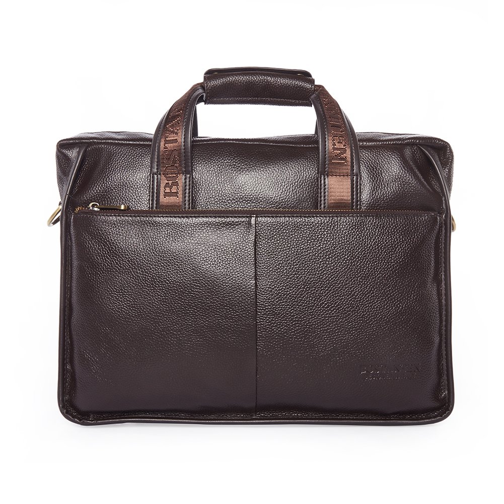 Premium BOSTANTEN Genuine Leather Briefcase for Men - Stylish Messenger Bag for Business, Office & Travel - Durable Laptop Bag with Multiple Pockets for Professionals & Commuters