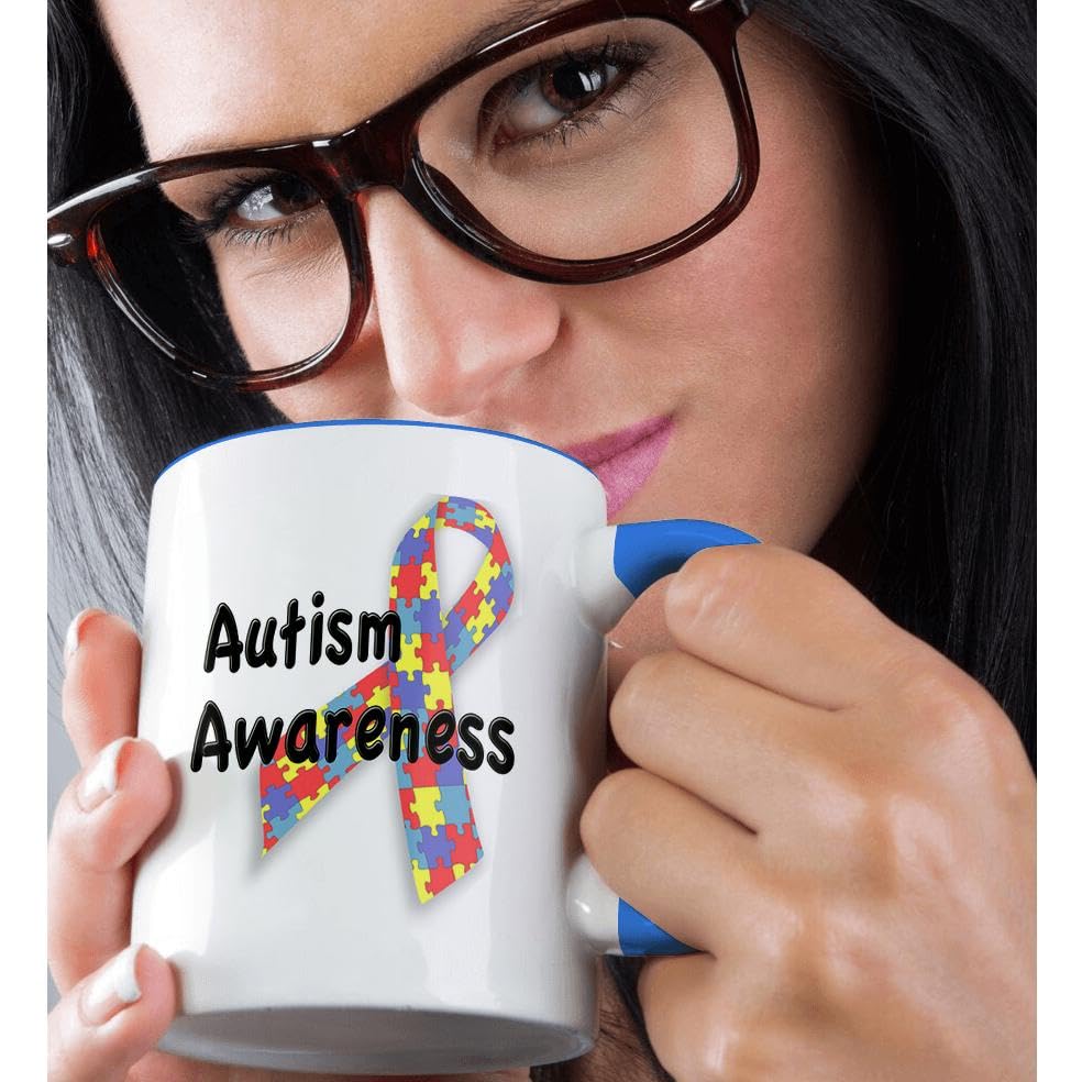 11oz Autism Awareness Coffee Mug with Inspirational Quotes - Funny & Heartwarming Gift for Coffee Lovers - Perfect for Office, Home Use & Supportive Gifts