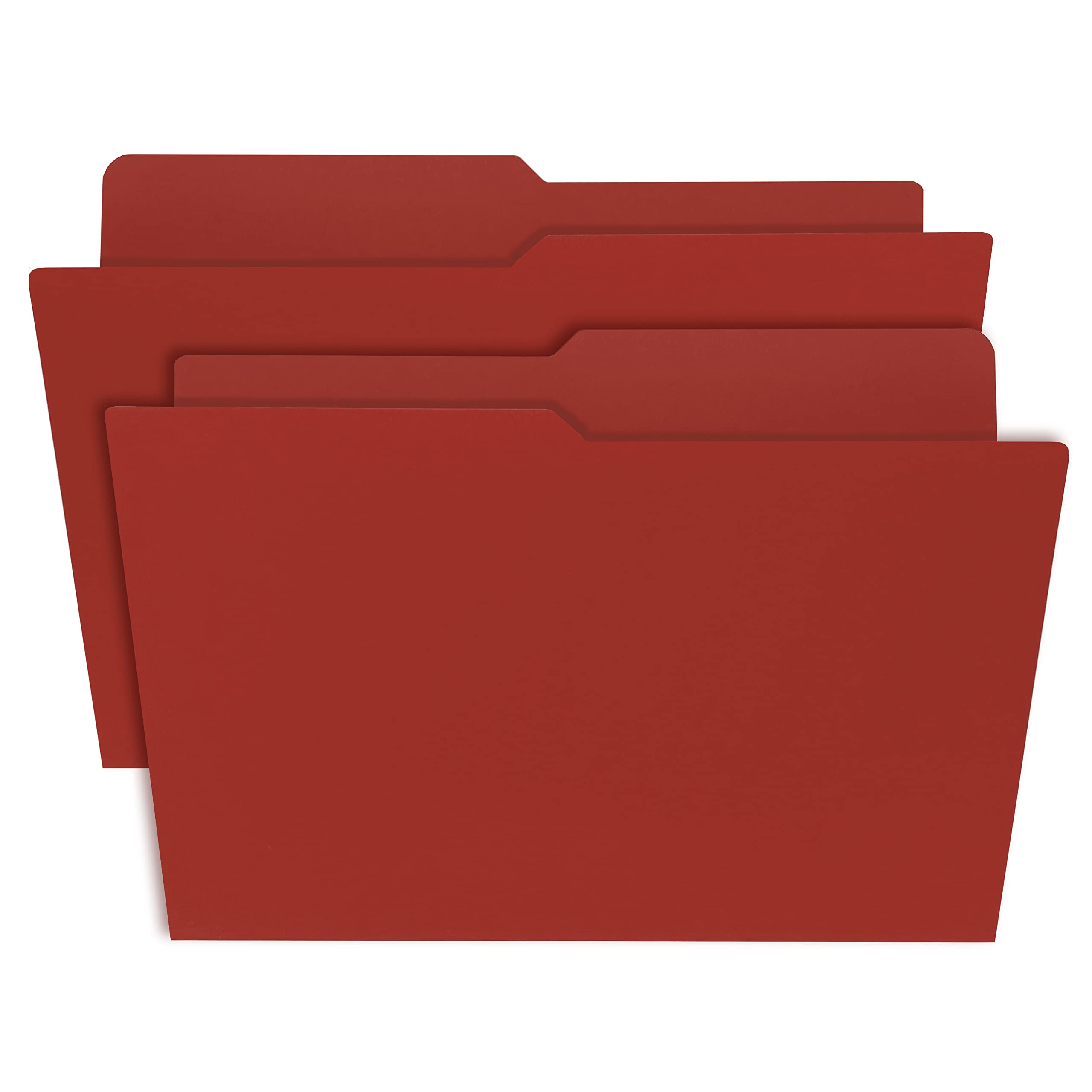 uBoxes Letter Folders - 100 Pack (3 Boxes) - Premium Deep Red Stationery for Mailing, Organizing & Office Use