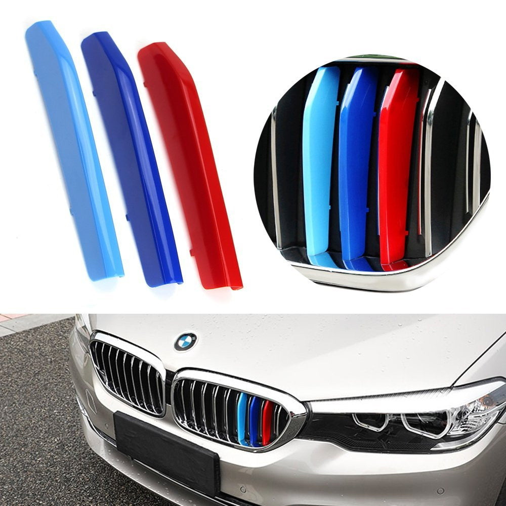BMW G30 G31 5 Series M Style Colored Grille Insert Trims (2017-2020) - 9 Beam Design for Enhanced Style & Performance - Perfect for Car Enthusiasts & Custom Upgrades