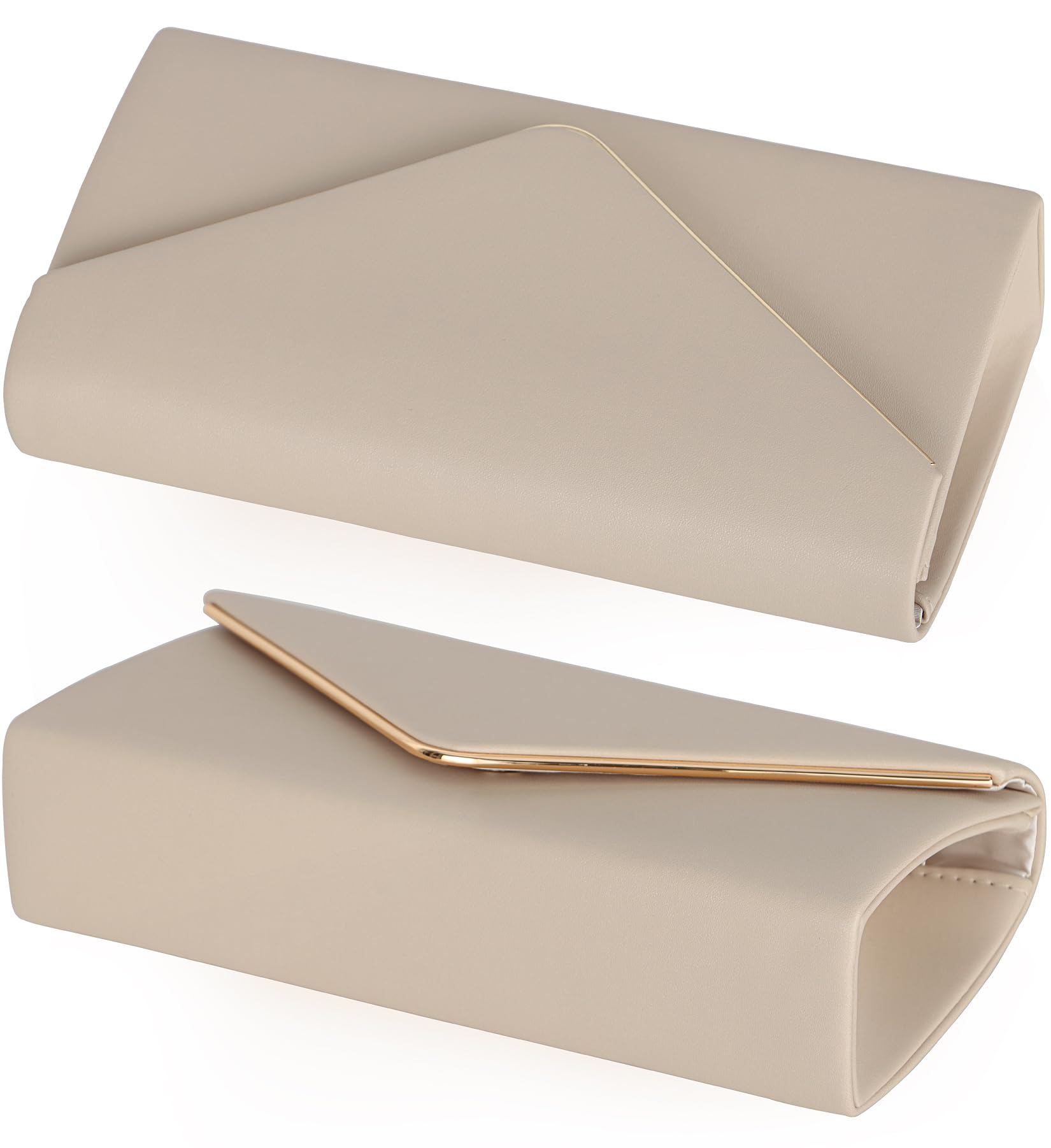Vegan Leather Envelope Clutch Bag for Women - Elegant Foldover Evening Purse | Perfect for Parties, Weddings & Formal Events
