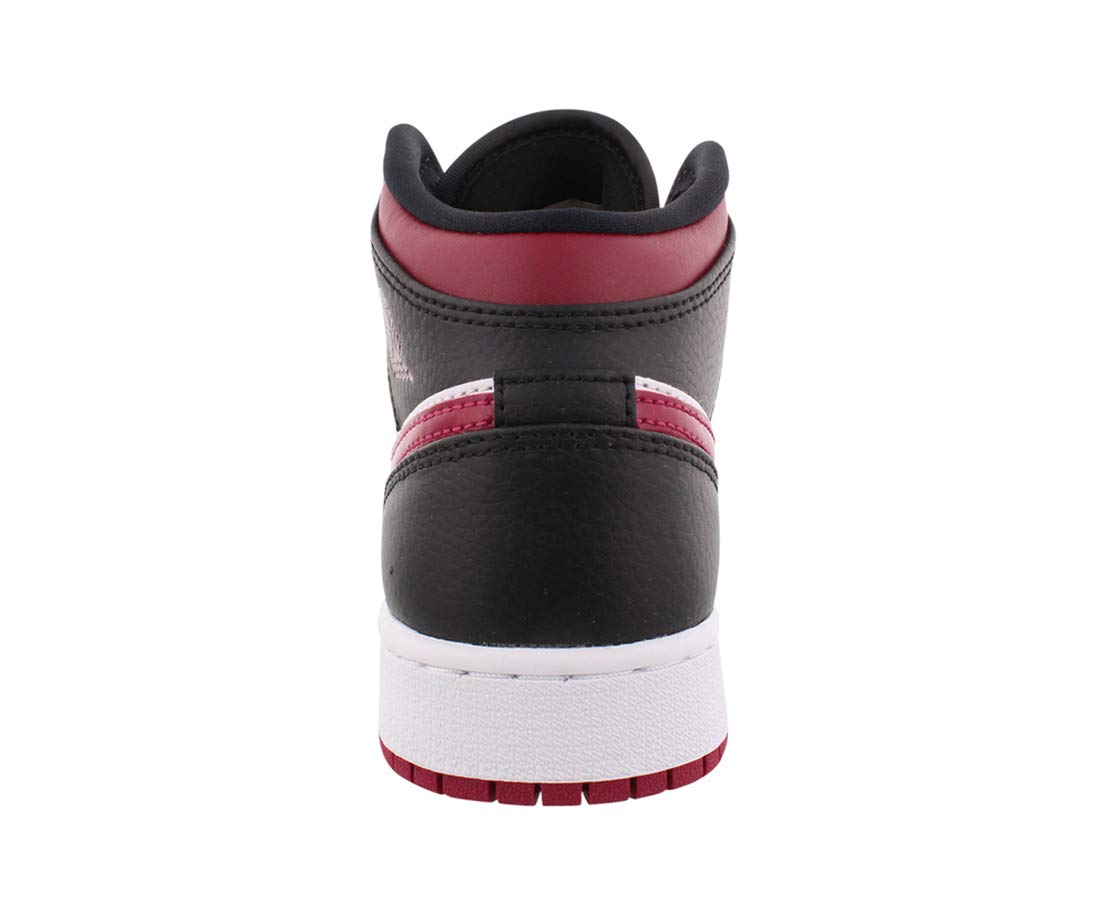 Jordan Youth Air 1 MID (GS) 554725 066 Bred Toe Basketball Shoes - Size 4Y for Kids - Perfect for School, Sports & Casual Wear