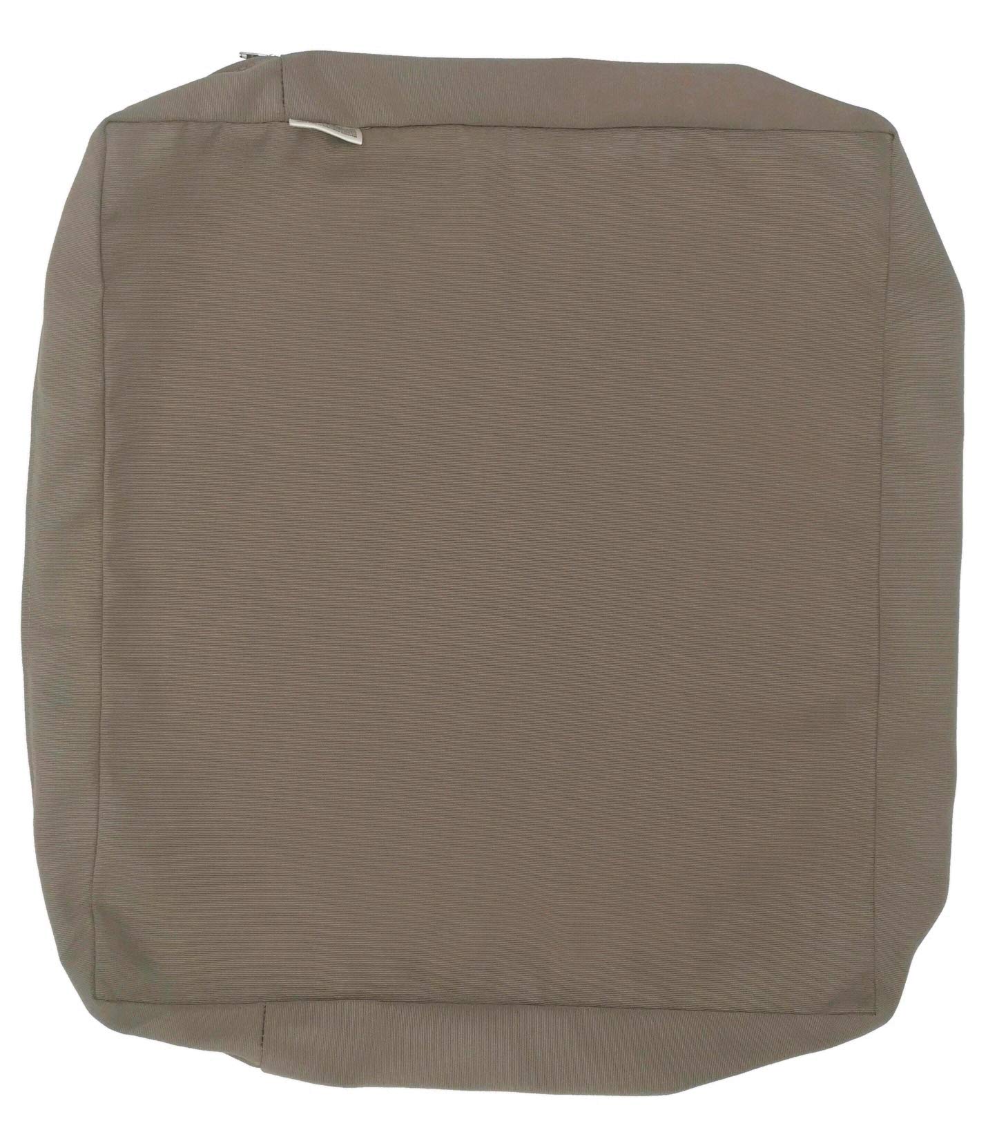 Waterproof UV-Resistant Patio Chair Cushion Cover - Indoor/Outdoor Use - 24x24x4 Inches - Timeless Taupe - Perfect for Poolside, Garden, Deck & Patio Furniture Protection