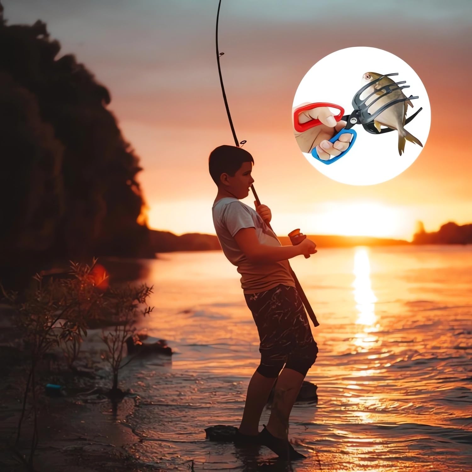 2024 Premium Stainless Steel Fishing Pliers - Multi-Function Fish Gripper Tool with Non-Slip Handle | Perfect for Catch & Release, Saltwater Fishing, and Outdoor Fishing Gear Accessories