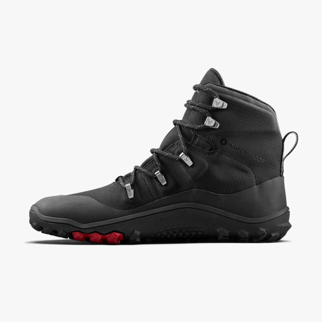 Vivobarefoot Men's Tracker Textile All-Terrain Hiking Boots - Lightweight Barefoot Shoes for Outdoor Adventures, Trail Running & Camping