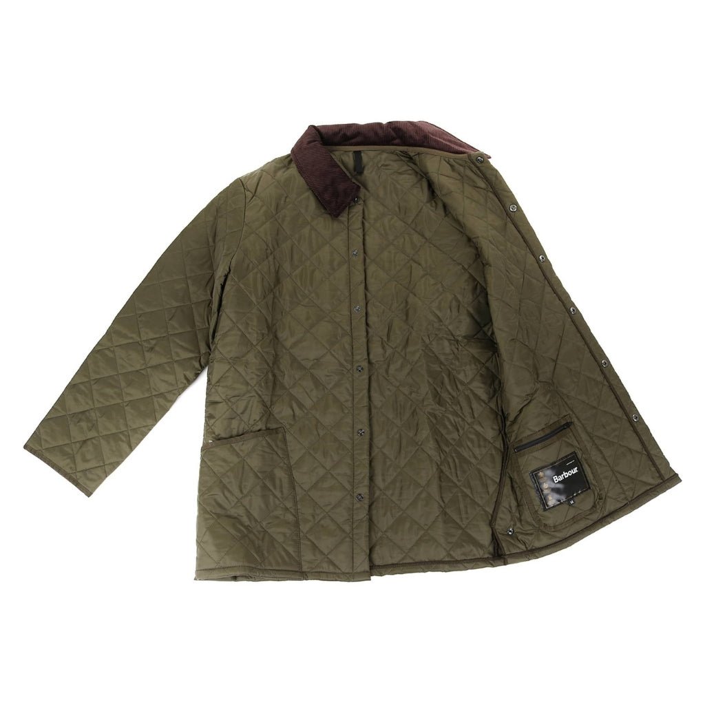 BARBOUR Liddesdale Quilted Jacket for Men & Women - Lightweight Water-Resistant Outdoor Coat in Olive Green | Perfect for Hiking, Camping & Fall Fashion