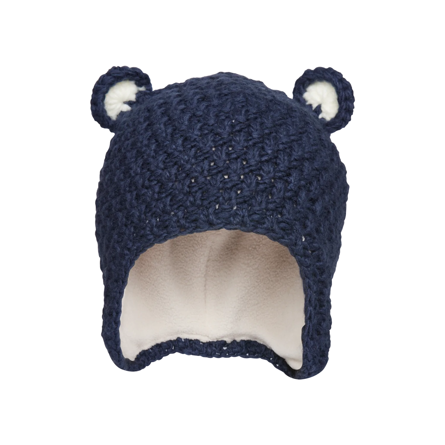 Kombi Dark Navy Baby Animal Hat - Warm & Cute Winter Beanie for Infants & Toddlers - Perfect for Outdoor Play, Snow Days & Family Photos