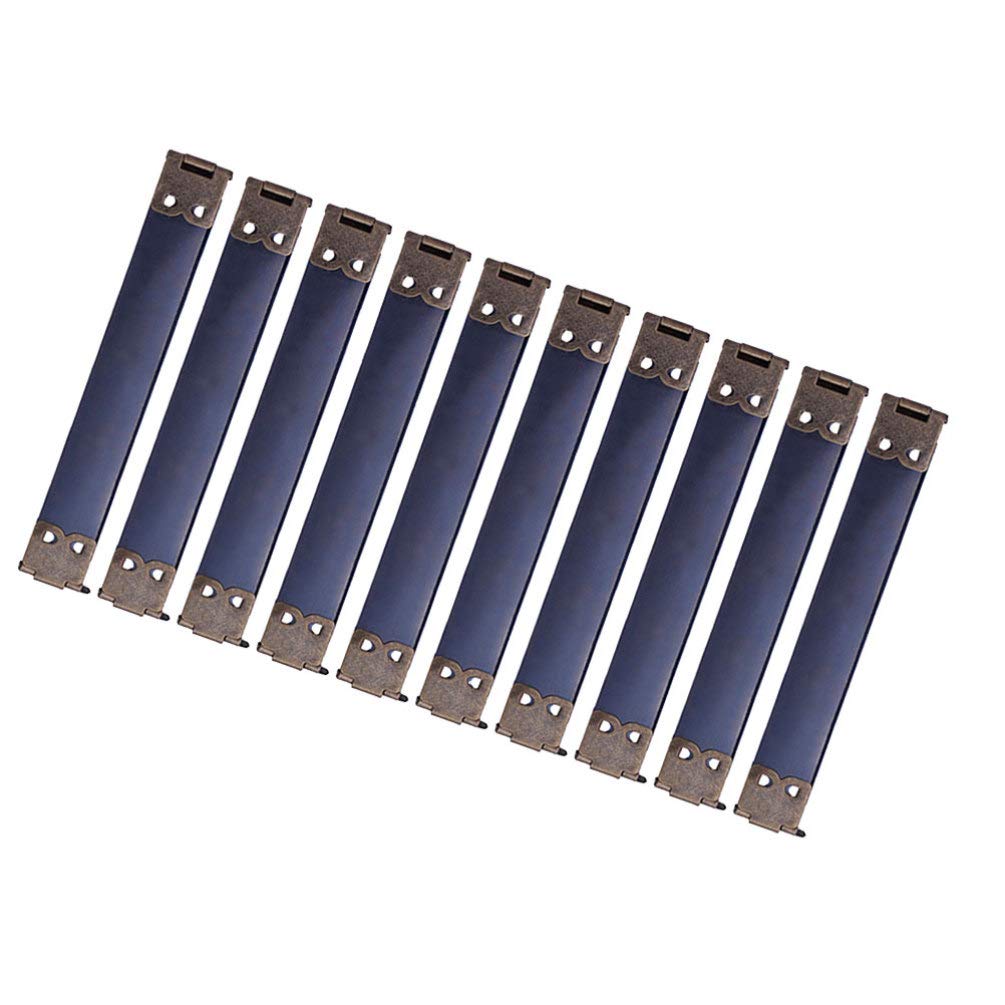 10pcs Metal Internal Flex Purse Frame with Spring Clip Hook - 11cm DIY Craft Purse Bag Wallet Sewing Kit for Coin Handbag Making (Perfect for DIY Projects, Handmade Purses & Vintage Style Accessories)