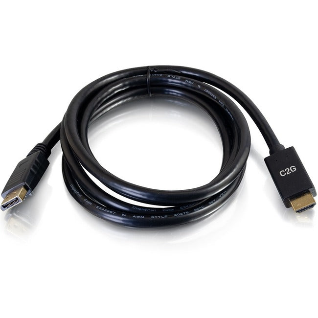 10Ft DisplayPort to HDMI 4K Cable - Passive Adapter for Ultra HD Monitors, TVs & Projectors - Black (Ideal for Gaming, Home Theater & Office Setup)