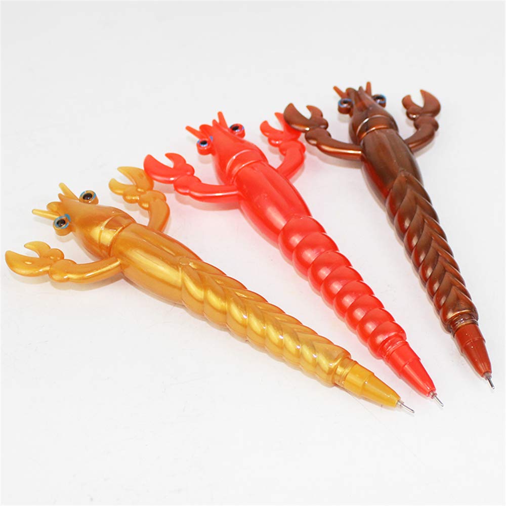 Cute Kawaii Lobster Gel Pens - 12 Pack Cartoon Animal Gel Ink Pens for School, Office & Art - Fun Novelty Stationery for Kids, Girls & Boys - Perfect for Writing, Drawing, Note Taking & Gift Giving