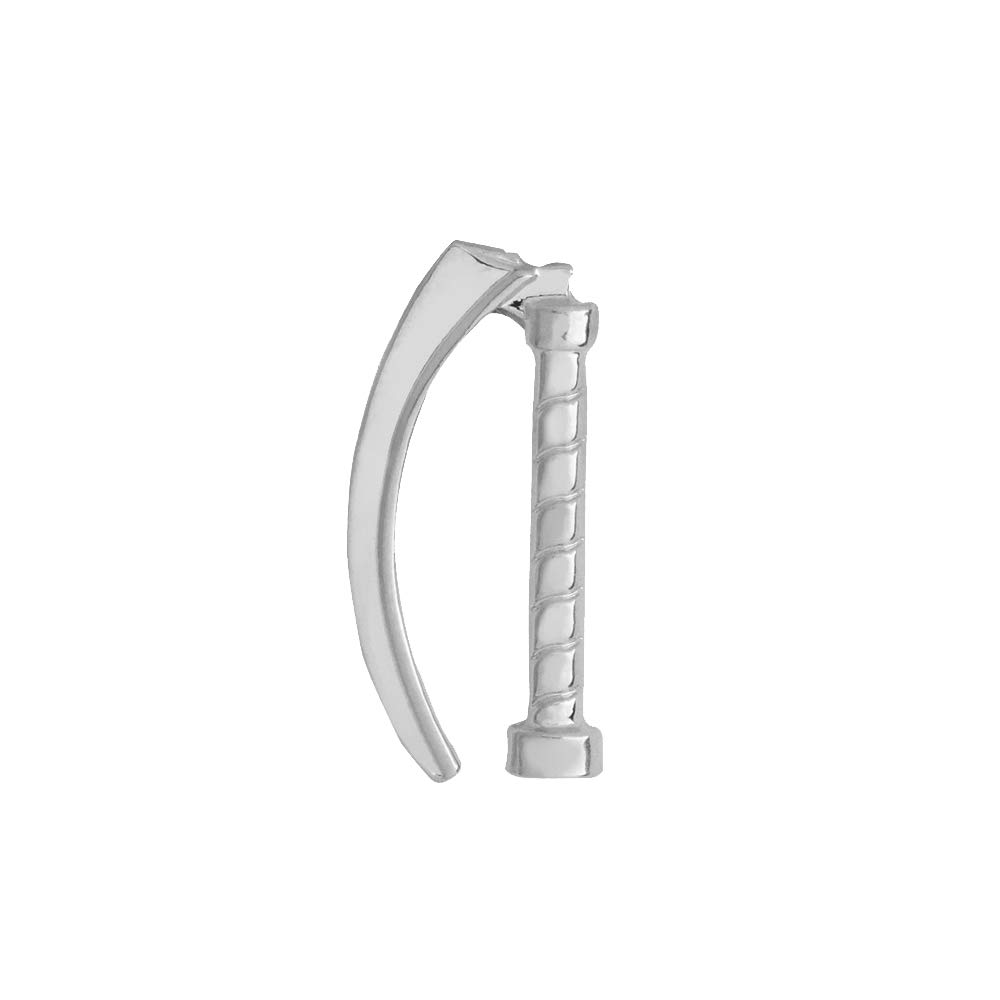 Sterling Silver & Gold Plated Laryngoscope Pin Brooch - Perfect Gift for Doctors, Nurses & Medical Graduates - Ideal for White Coat, ID Badge & Graduation Ceremonies