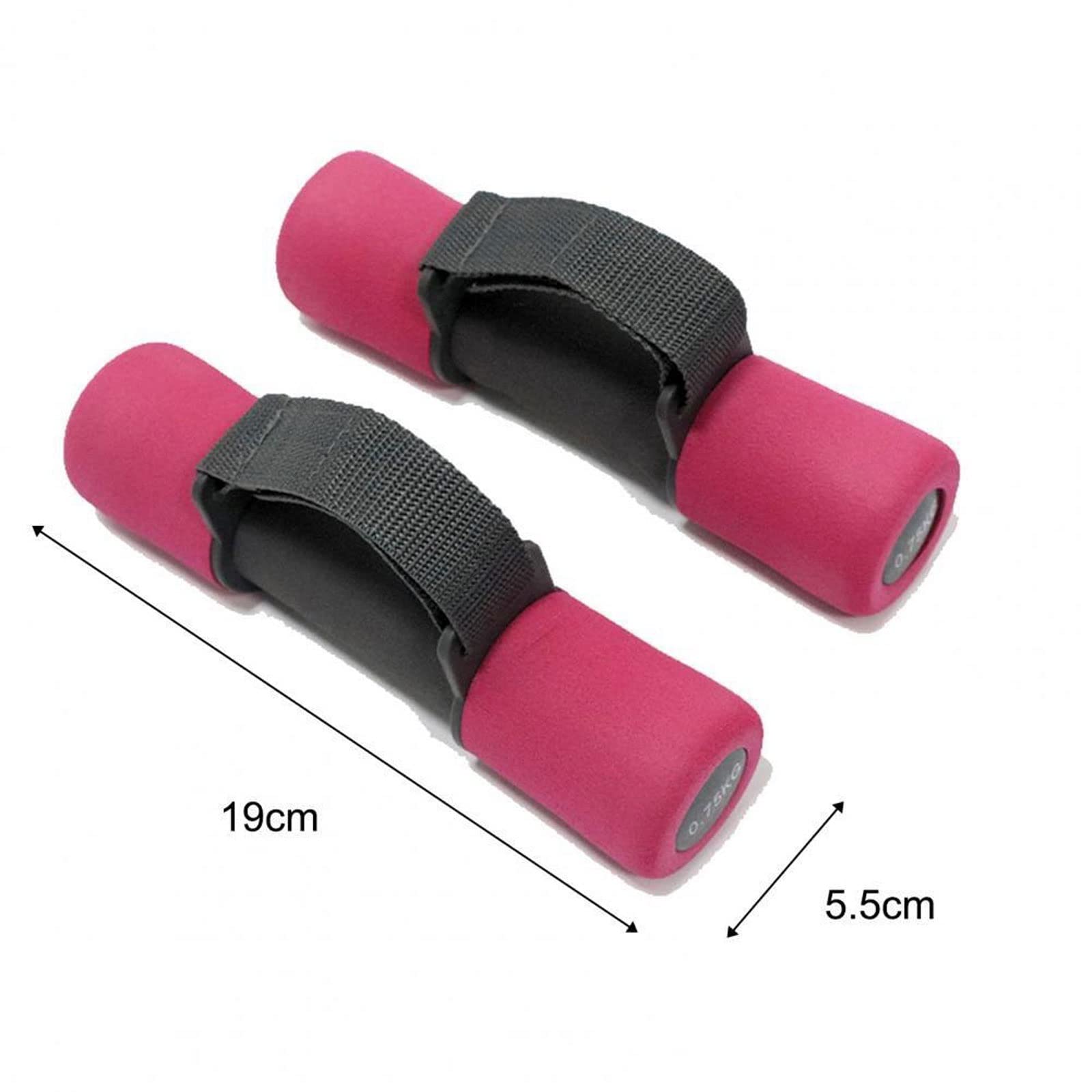 CHDWEY Adjustable Non-Slip Foam Dumbbell Set with Hand Straps - Round Head Home Gym Equipment for Strength Training & Fitness Workouts | Perfect for Home Exercise, Weight Lifting & Muscle Building