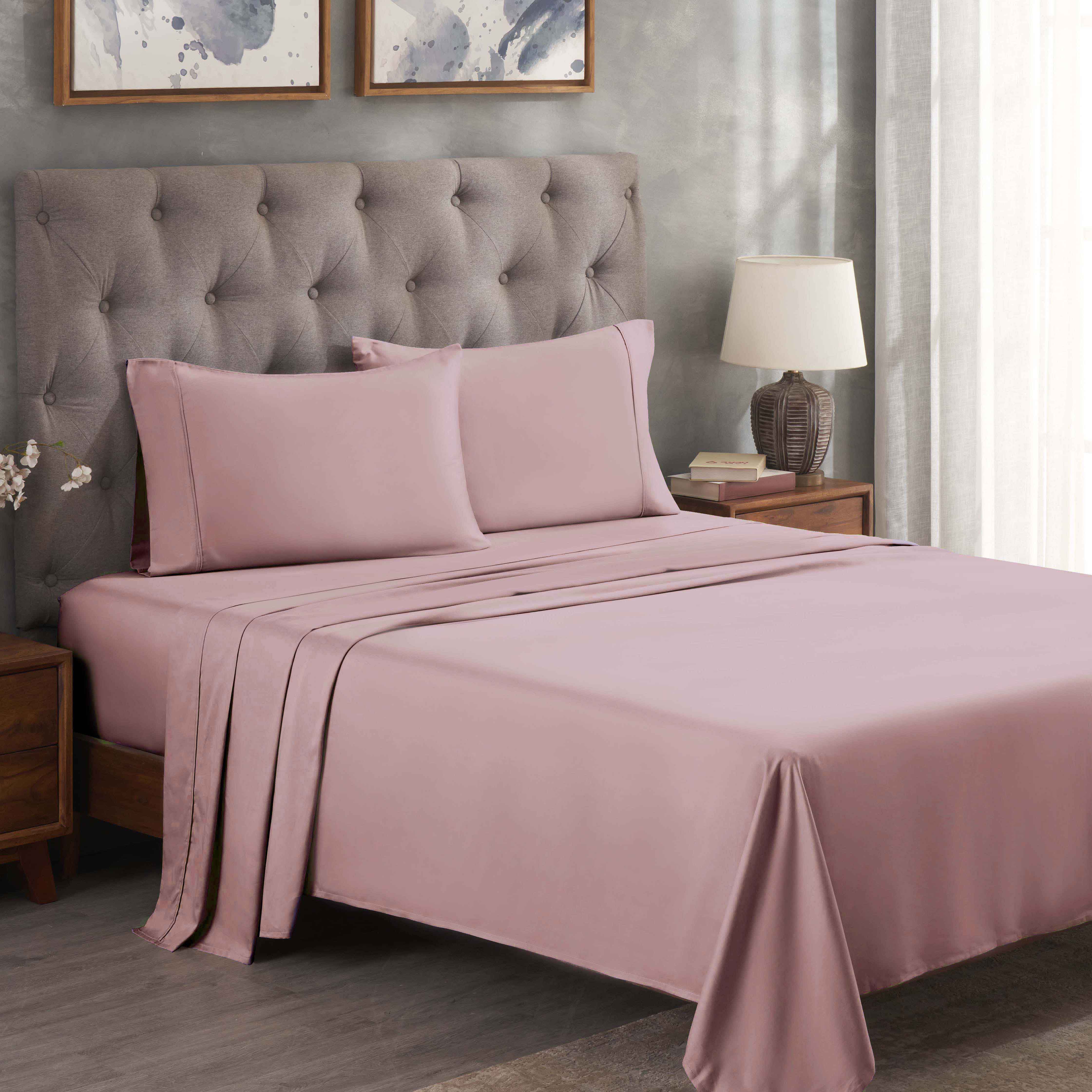 Premium 300 Thread Count Egyptian Cotton Bed Sheet Set - Soft, Breathable & Durable for Ultimate Comfort - Perfect for Luxury Bedrooms & Hotels