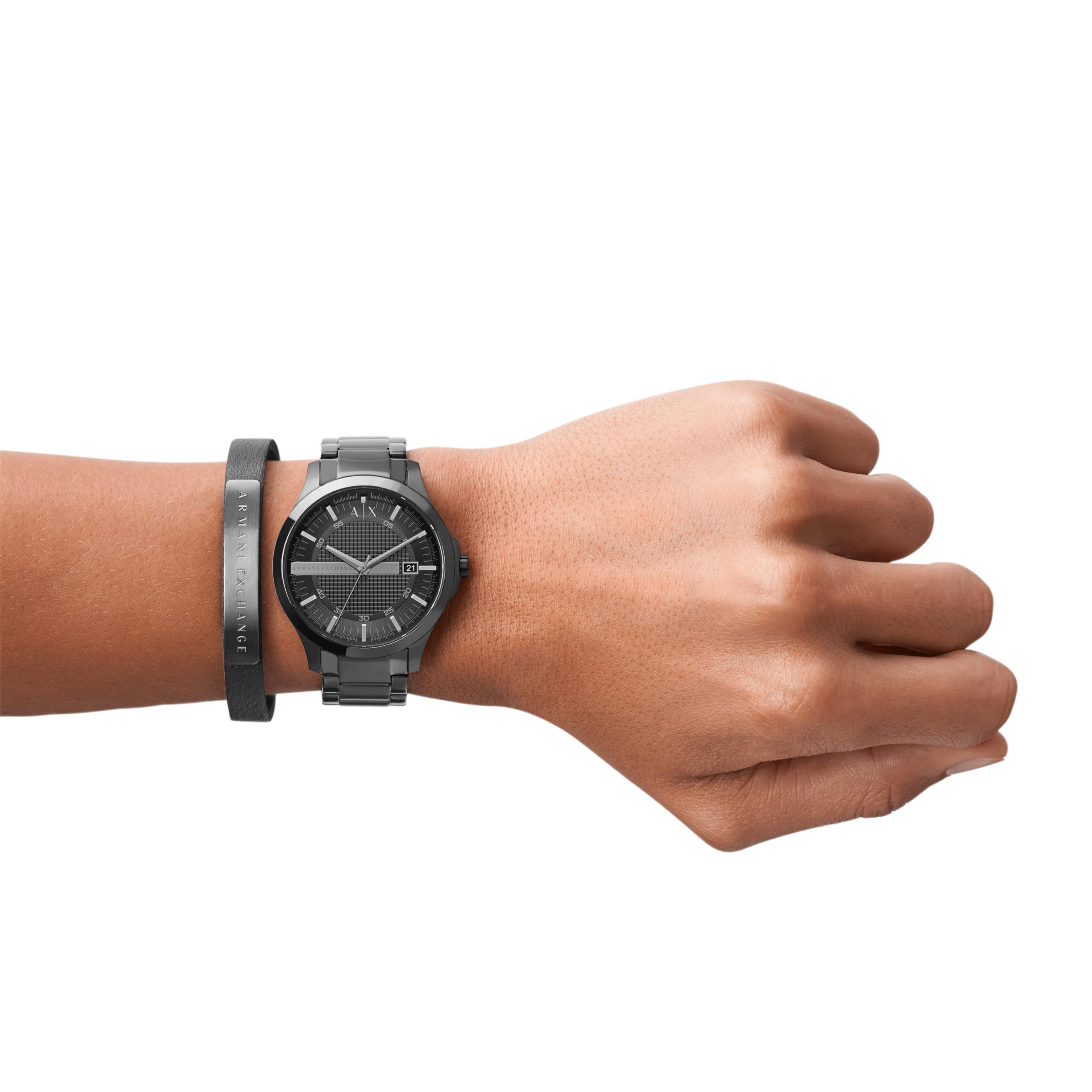 AX Armani Exchange Men's Chronograph Watch - Stainless Steel, Silicone or Leather Strap Options | Water Resistant, Date Display | Perfect for Business, Casual Wear & Gift Giving