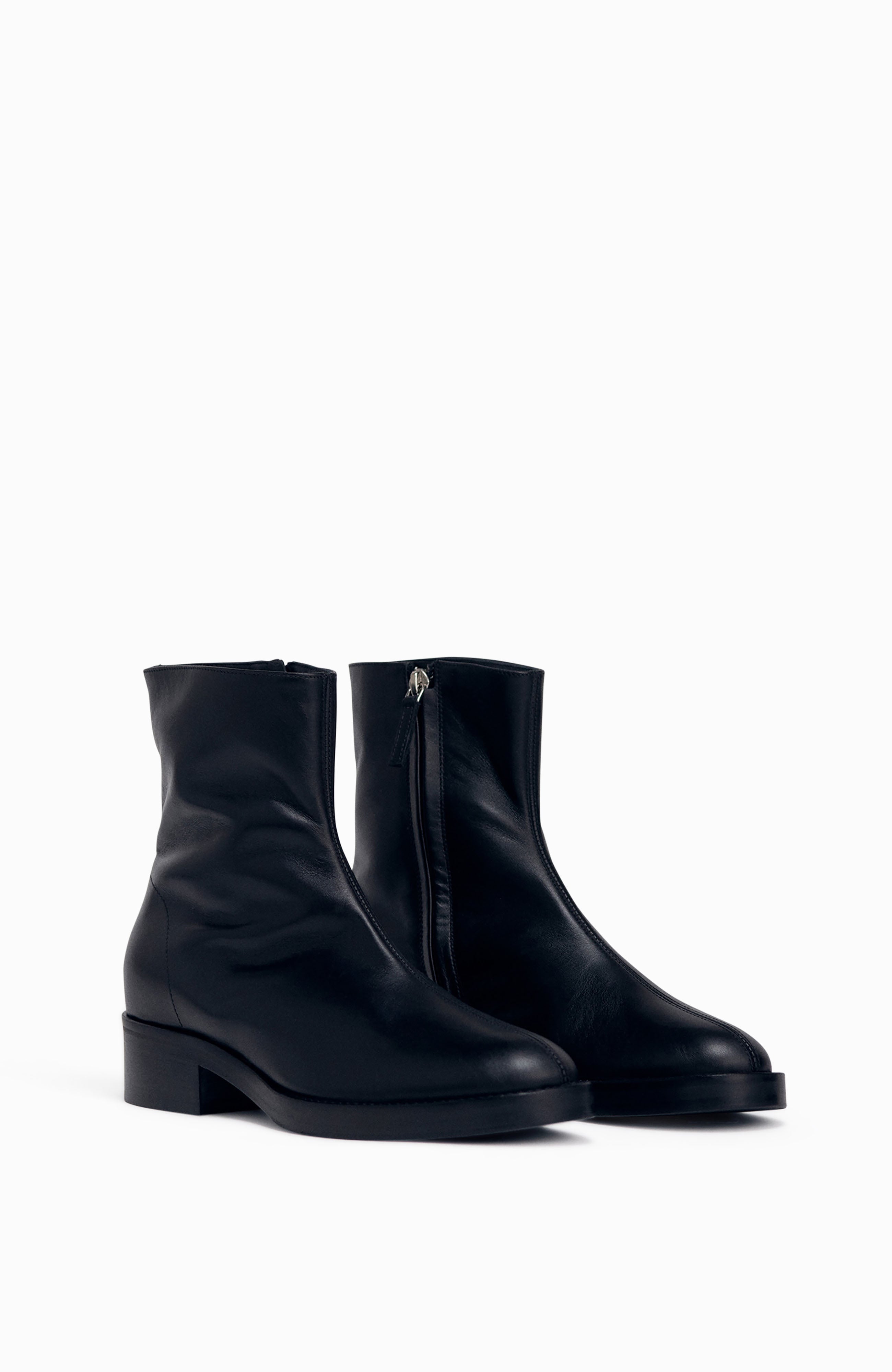 Black Front Seam Bootie - Comfortable & Stylish Women's Ankle Boots for Casual Wear, Work & Outdoor Activities
