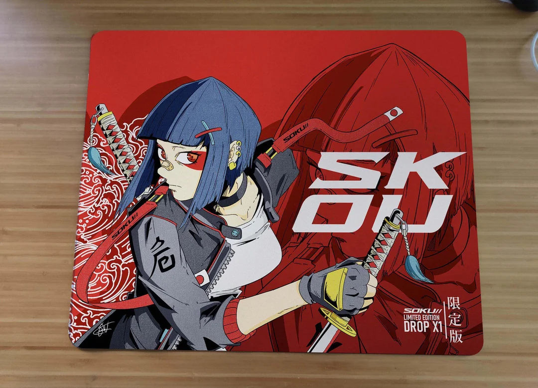 SOKU X1 Limited Edition Gaming Mouse Pad - Large Non-Slip Rubber Base, Smooth Surface for PC, Laptop, Office & Esports - Perfect for Gamers, Programmers & Graphic Designers